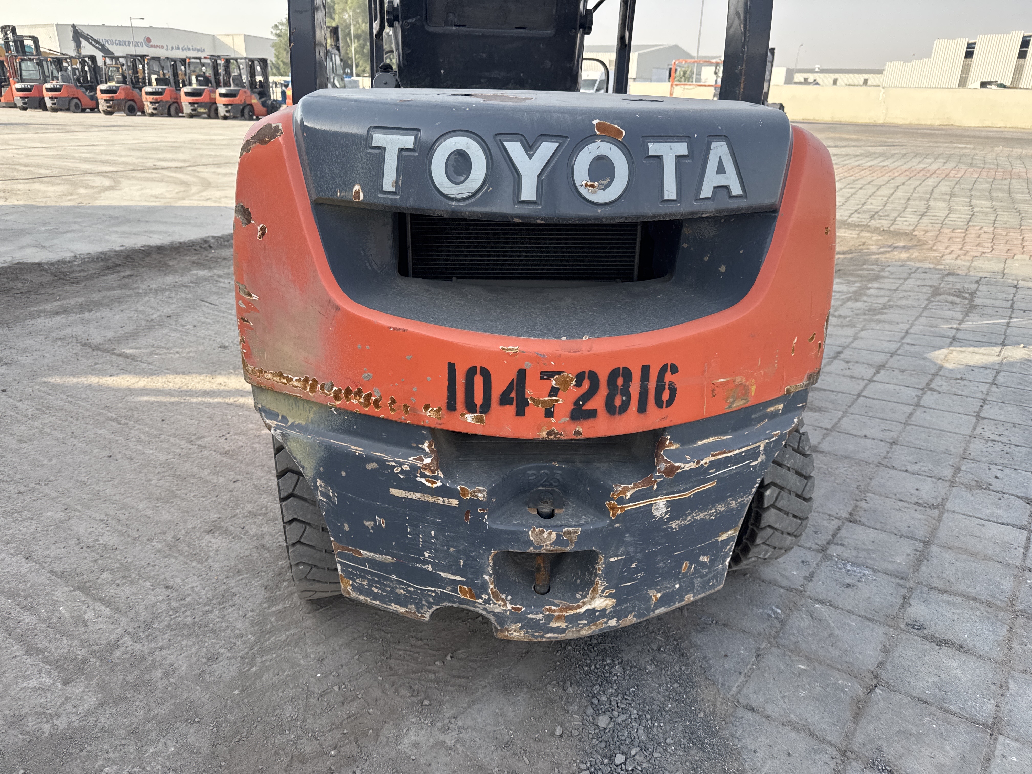 FLM-004-Toyota-8FDU25-Forklifts-inspection-Structure-Paint-1