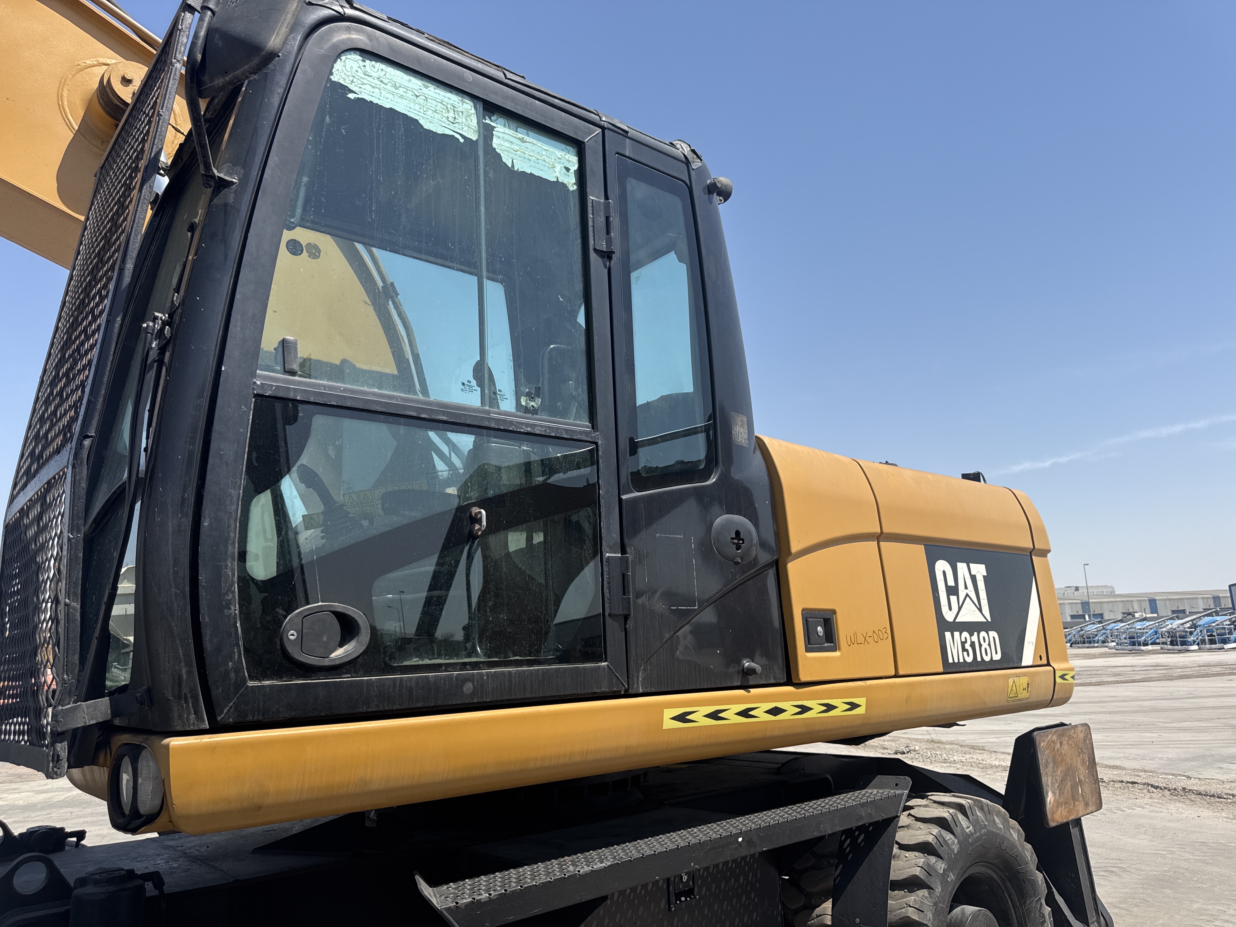 WLX-003-كاتربيلر-M318D-حفارات-ذات-عجلات-فحص-الهيكل-الصبغ-1