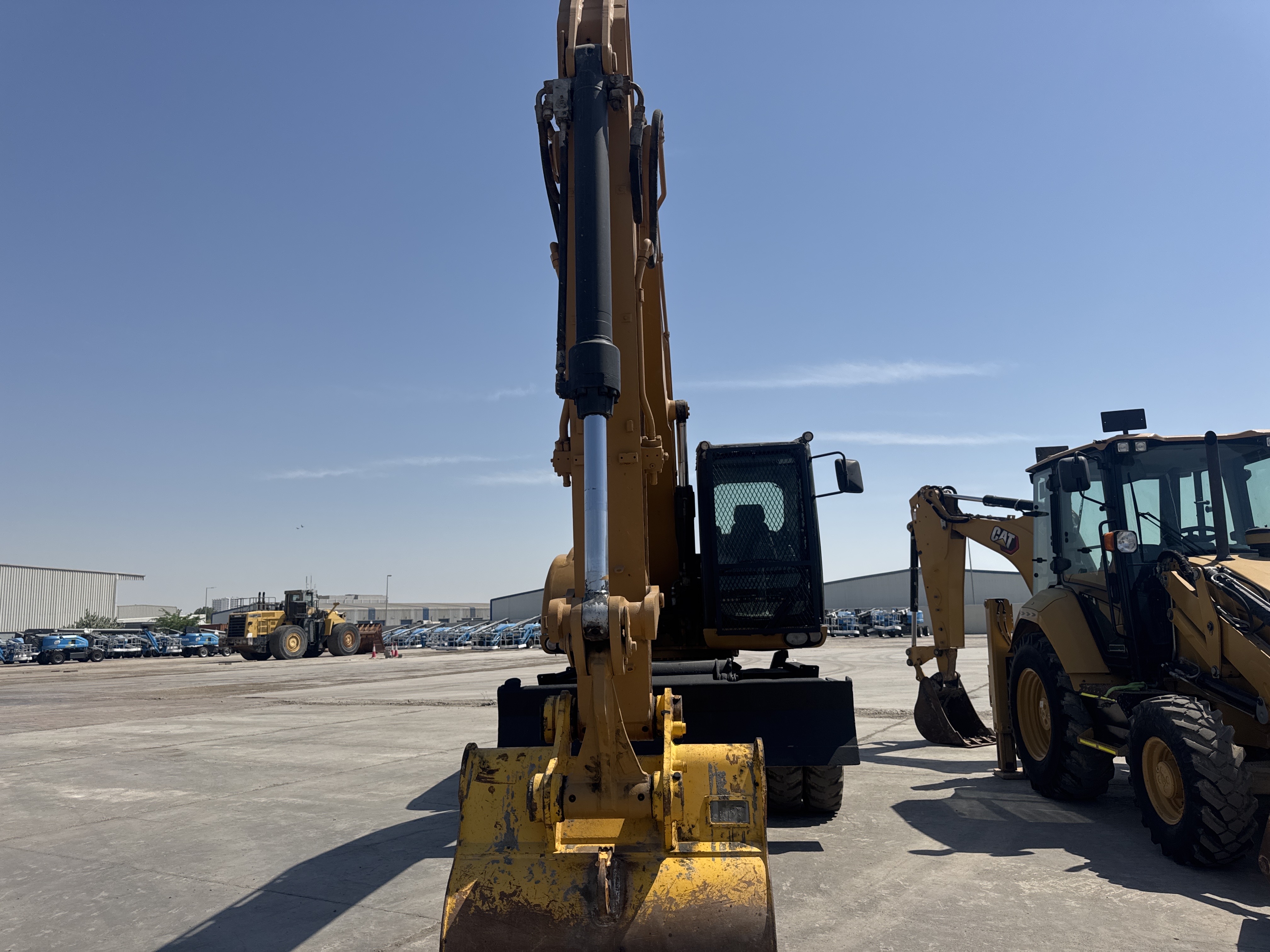 WLX-003-كاتربيلر-M318D-حفارات-ذات-عجلات-فحص-الهيكل-الصبغ-1
