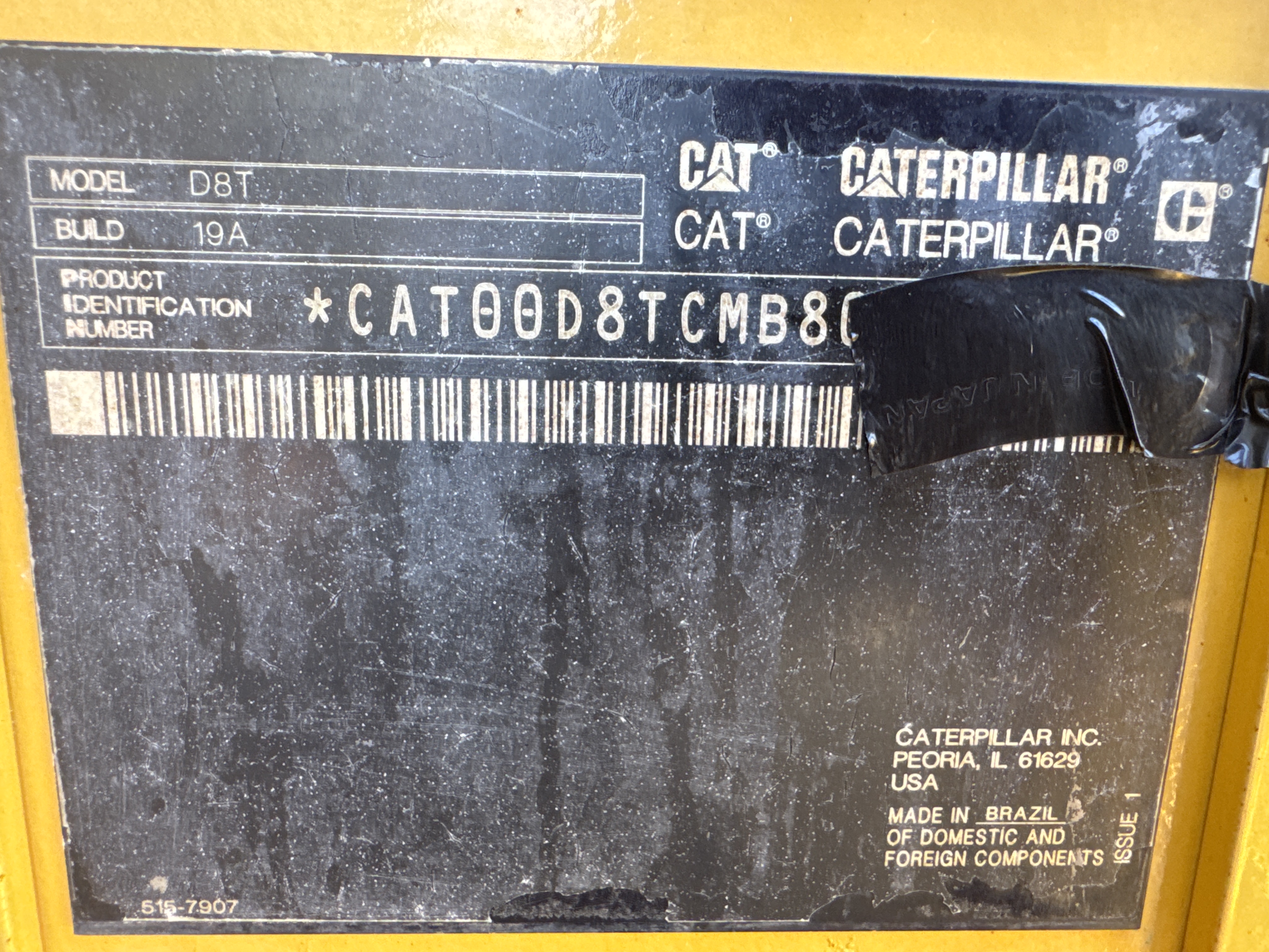 CDB-017-Cat-D8T-Crawler-dozers-inspection-General-Serial-number-1