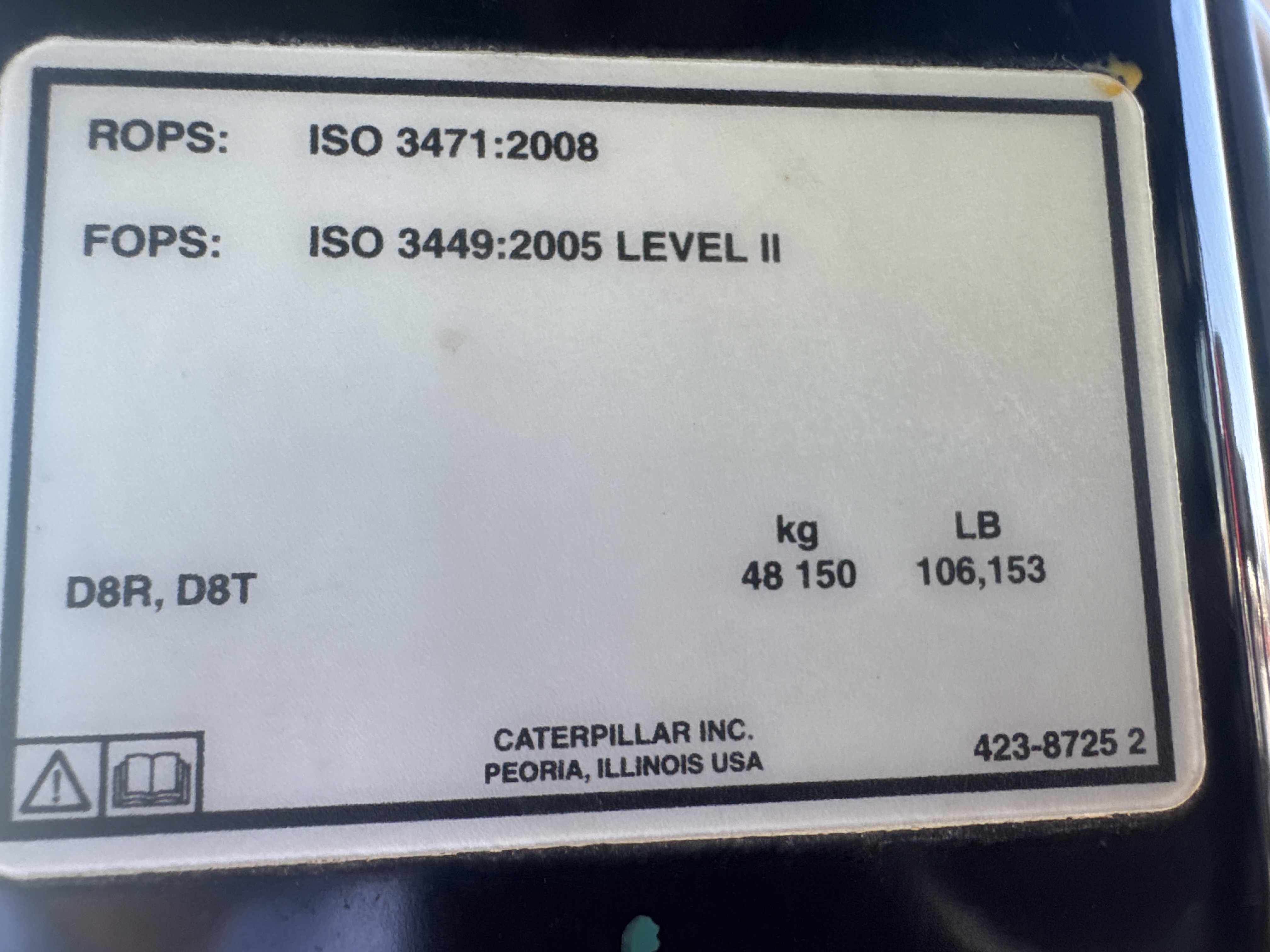 CDB-017-Cat-D8T-Crawler-dozers-inspection-Safety-Rollover-protective-structure-(ROPS-/-FOPS)-1