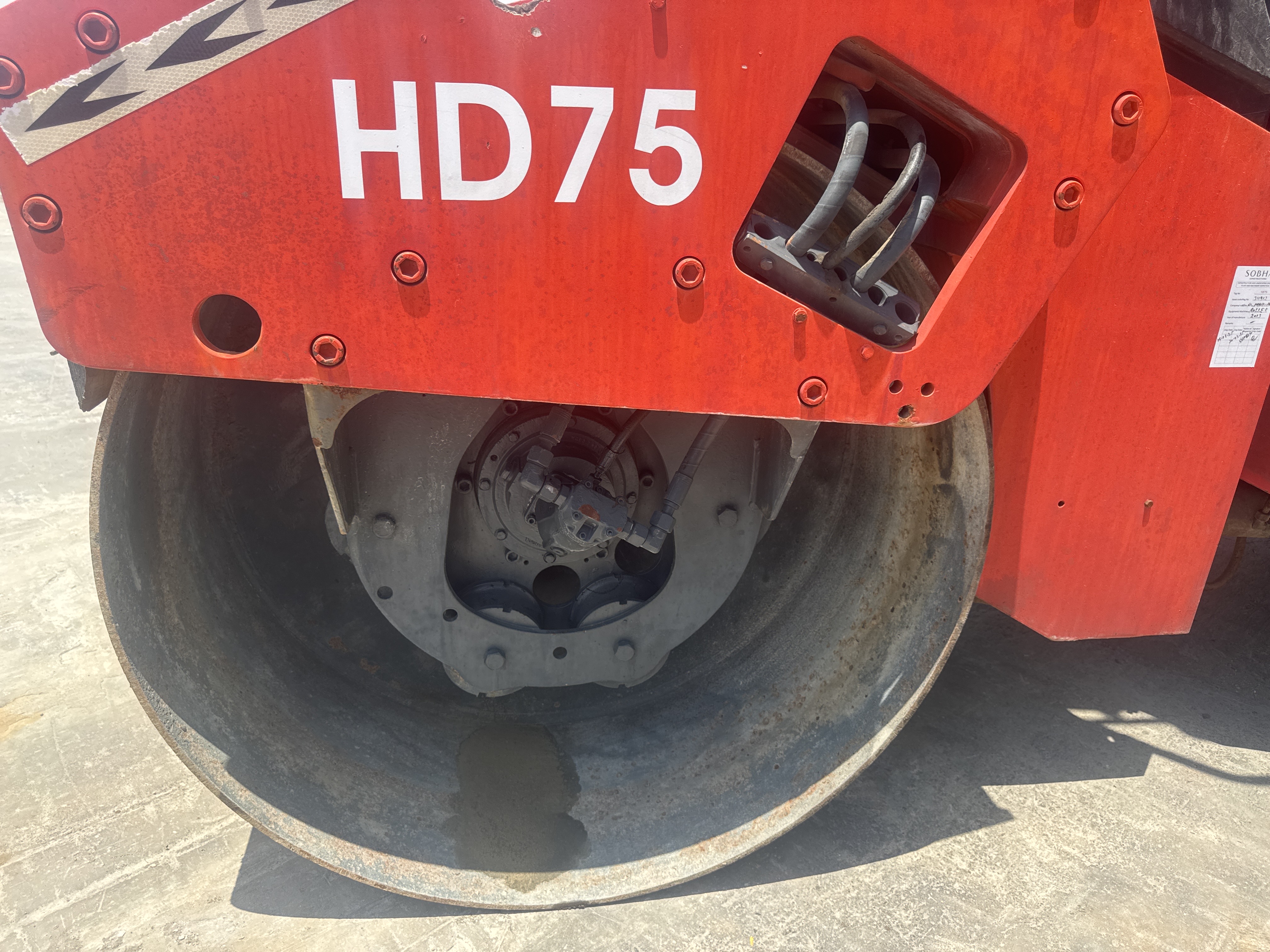 SRC-016-Hamm-HD-75-Tandem-rollers-inspection-Chassis-Rear-drum-1
