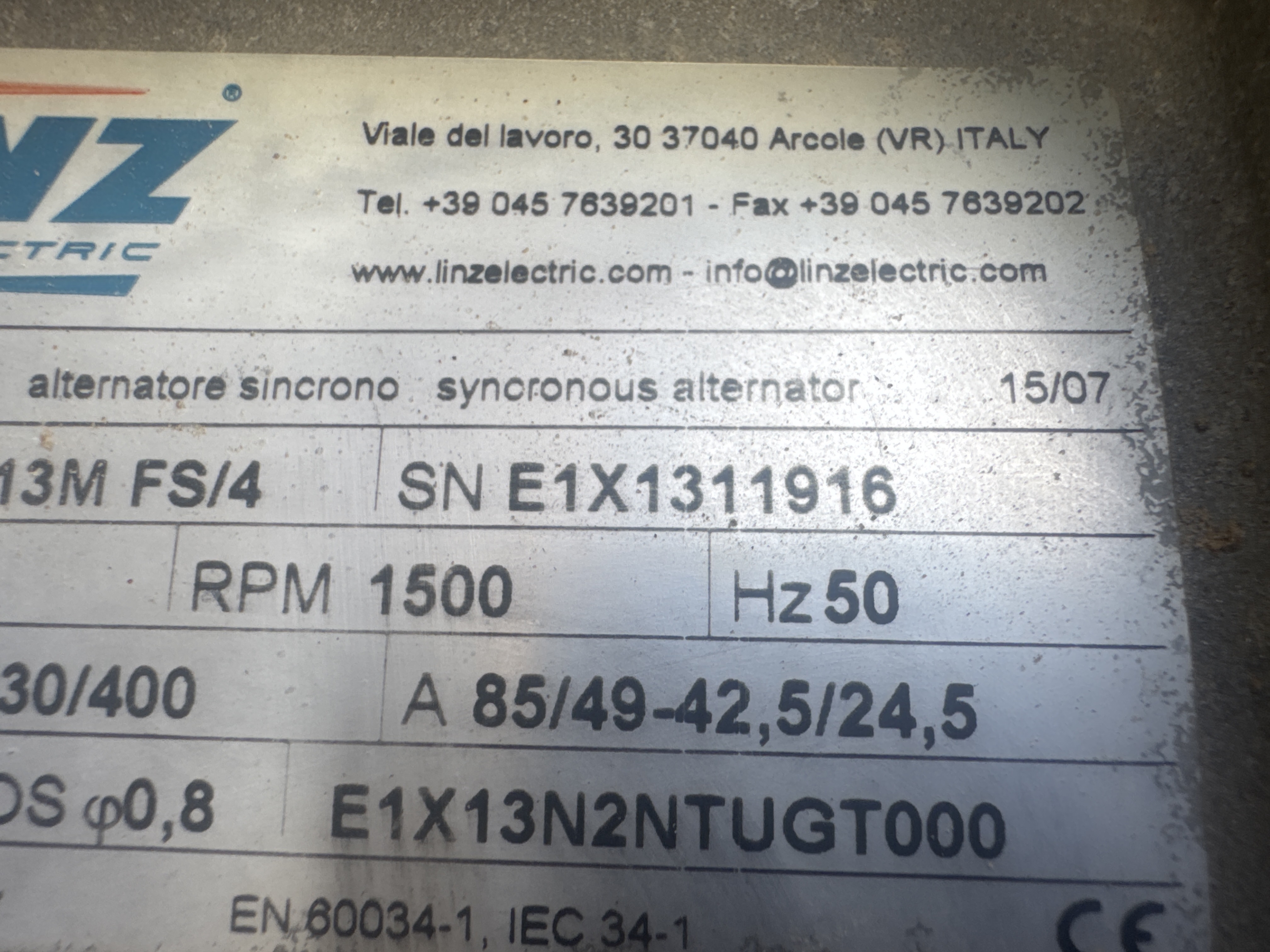 SGG-011-Kubota-15-kVA-Stationary-generators-inspection-General-Serial-number-1