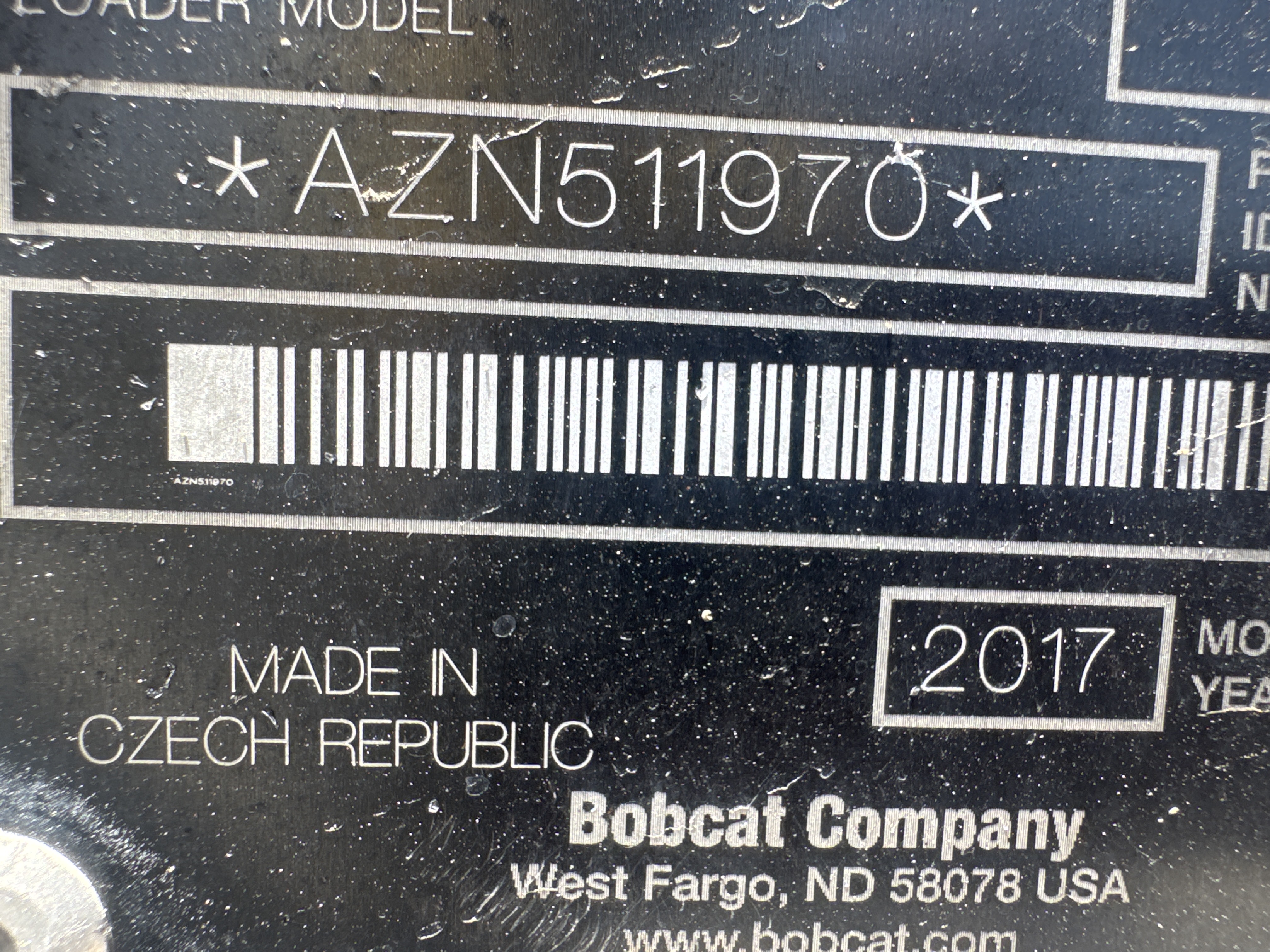 SSL-021-Bobcat-S510-Skid-steer-loaders-inspection-General-Serial-number-1