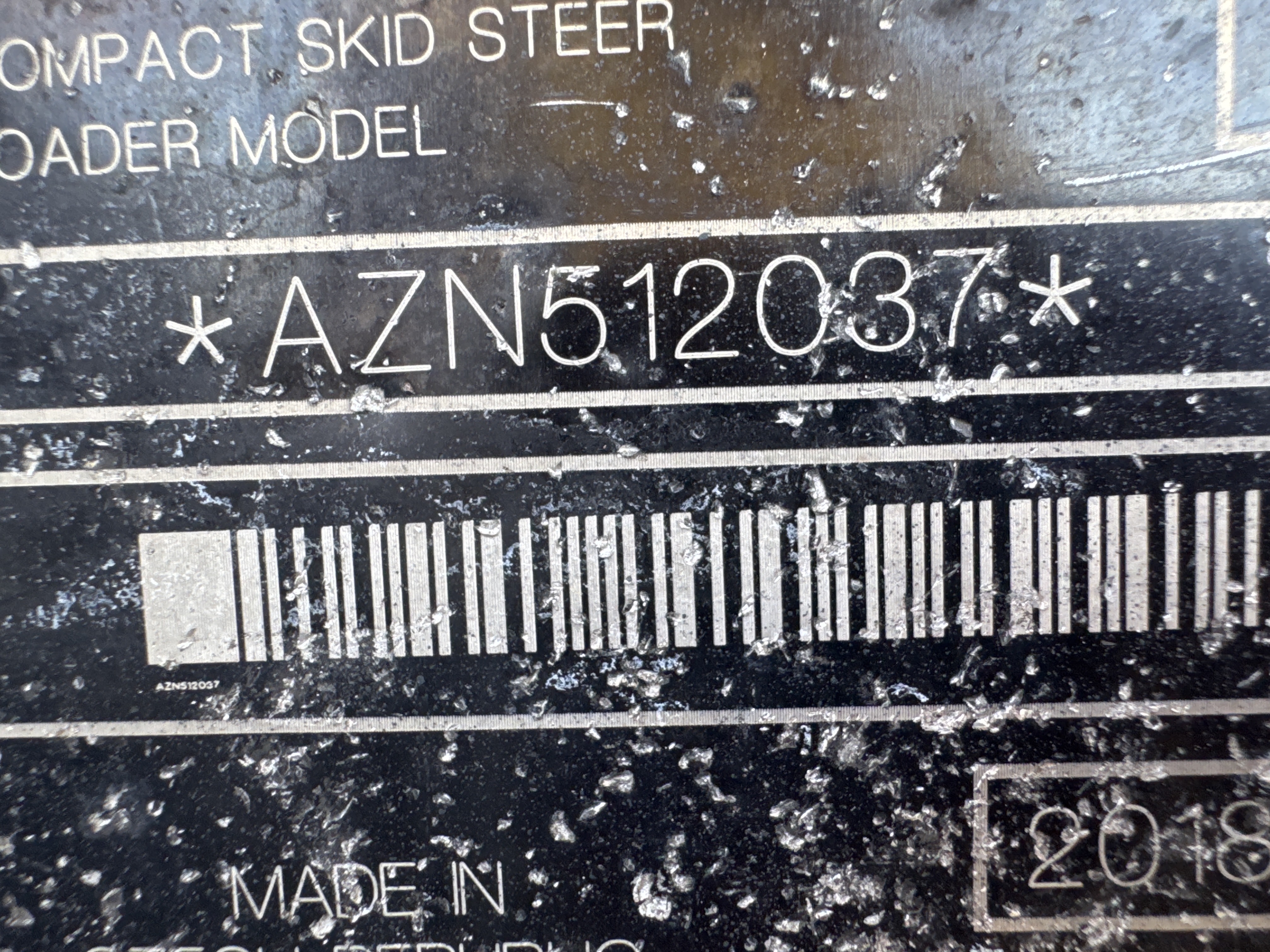 SSL-022-بوبكات-S510-لوادر-انزلاقية-بعجلات-فحص-نظرة-عامة-الرقم-التسلسلي-1
