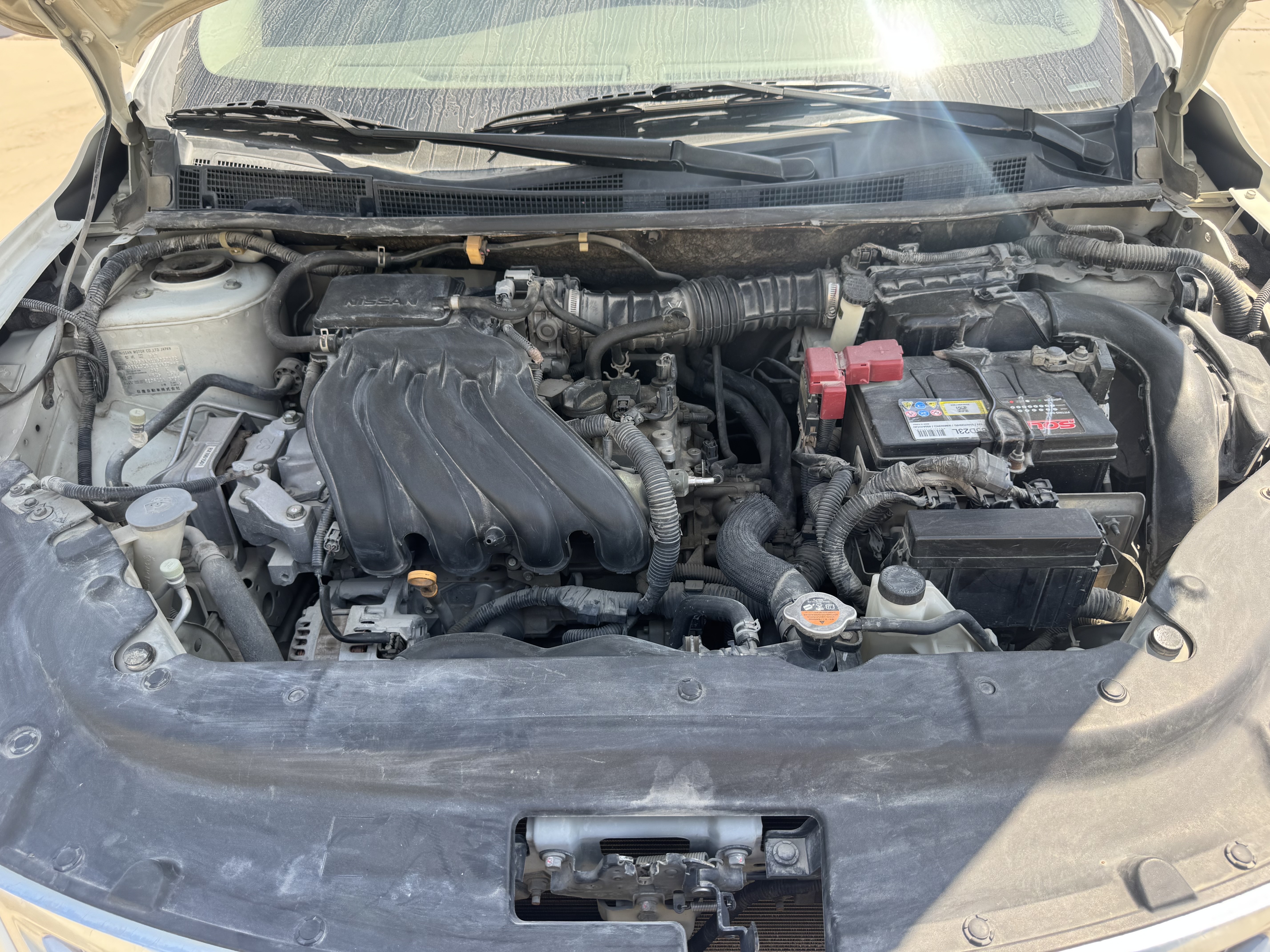 SEV-003-Nissan-Sentra-Sedans-inspection-Engine-Engine-bay-1