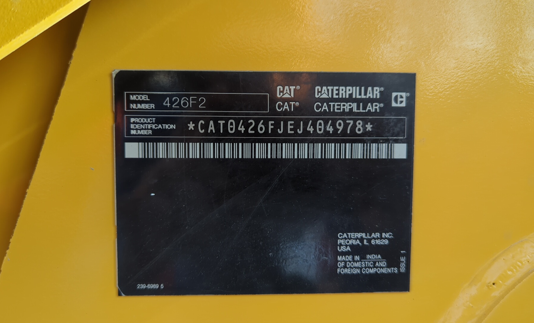 BHL-001-Cat-426F2-Backhoe-loaders-inspection-General-Serial-number-3