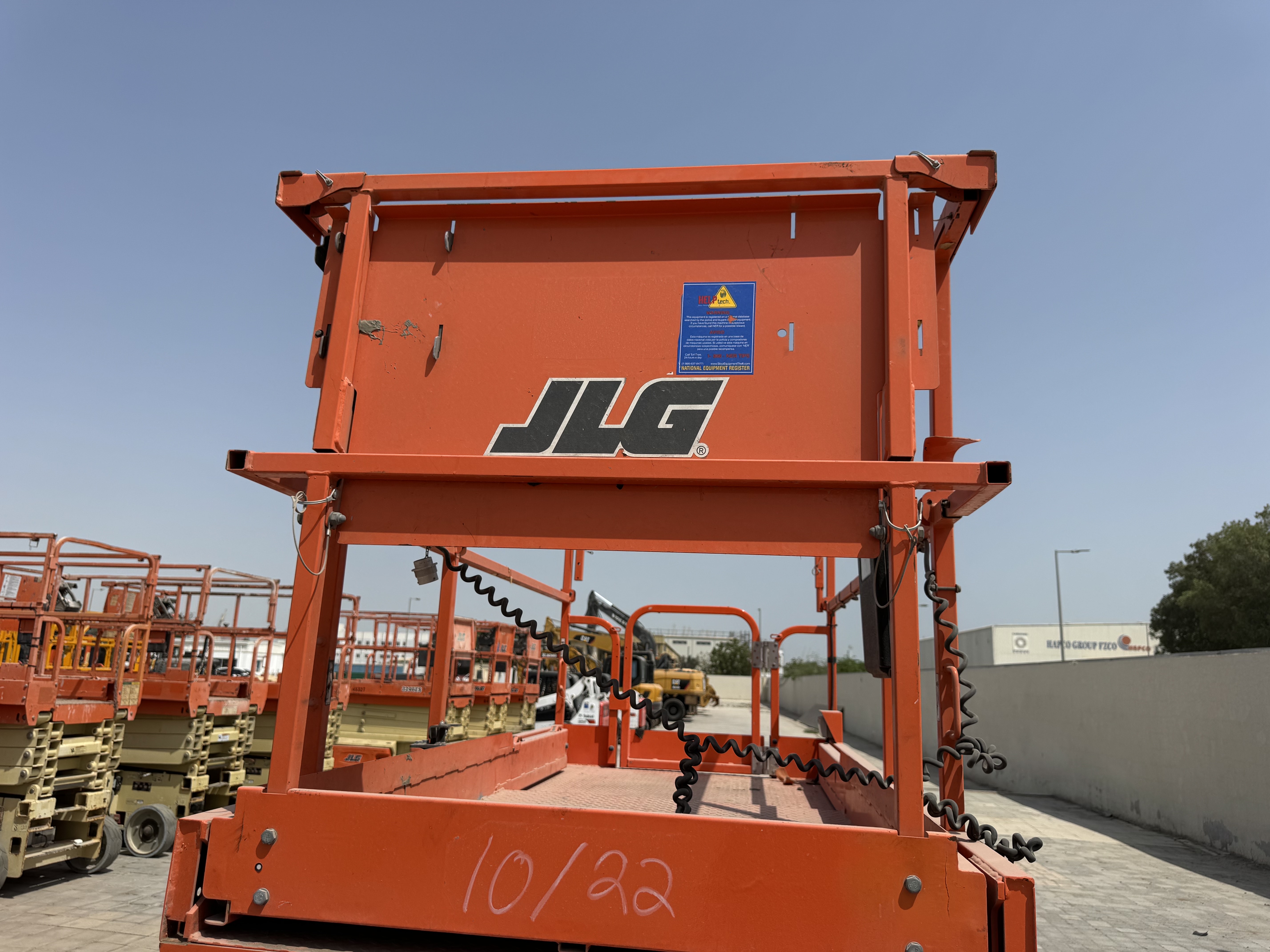 SLA-013-JLG-2646ES-Scissor-lifts-inspection-Structure-Guard-rail-1