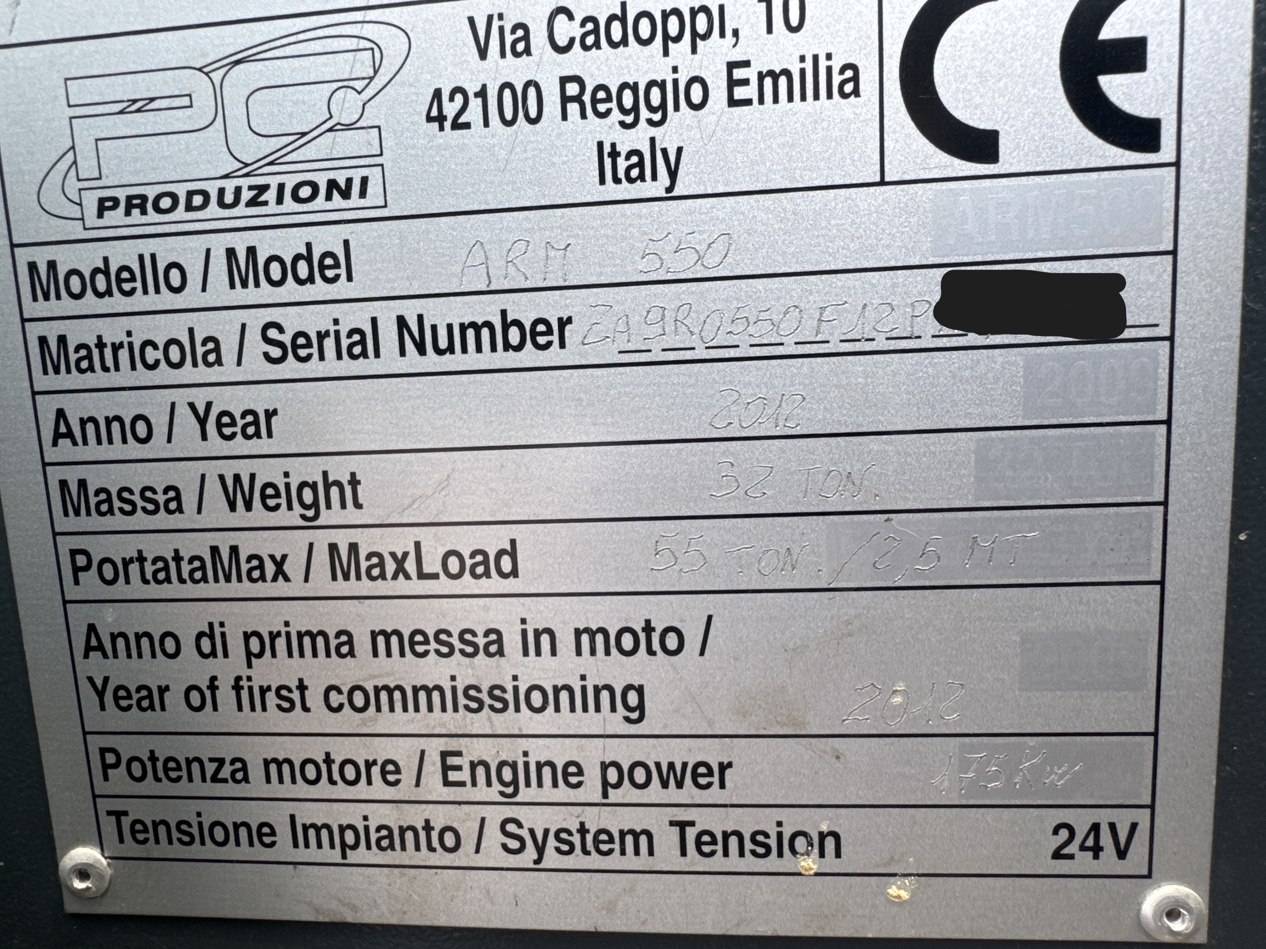 RTC-001-Manotti-ARM-550-Rough-terrain-cranes-inspection-General-Serial-number-2