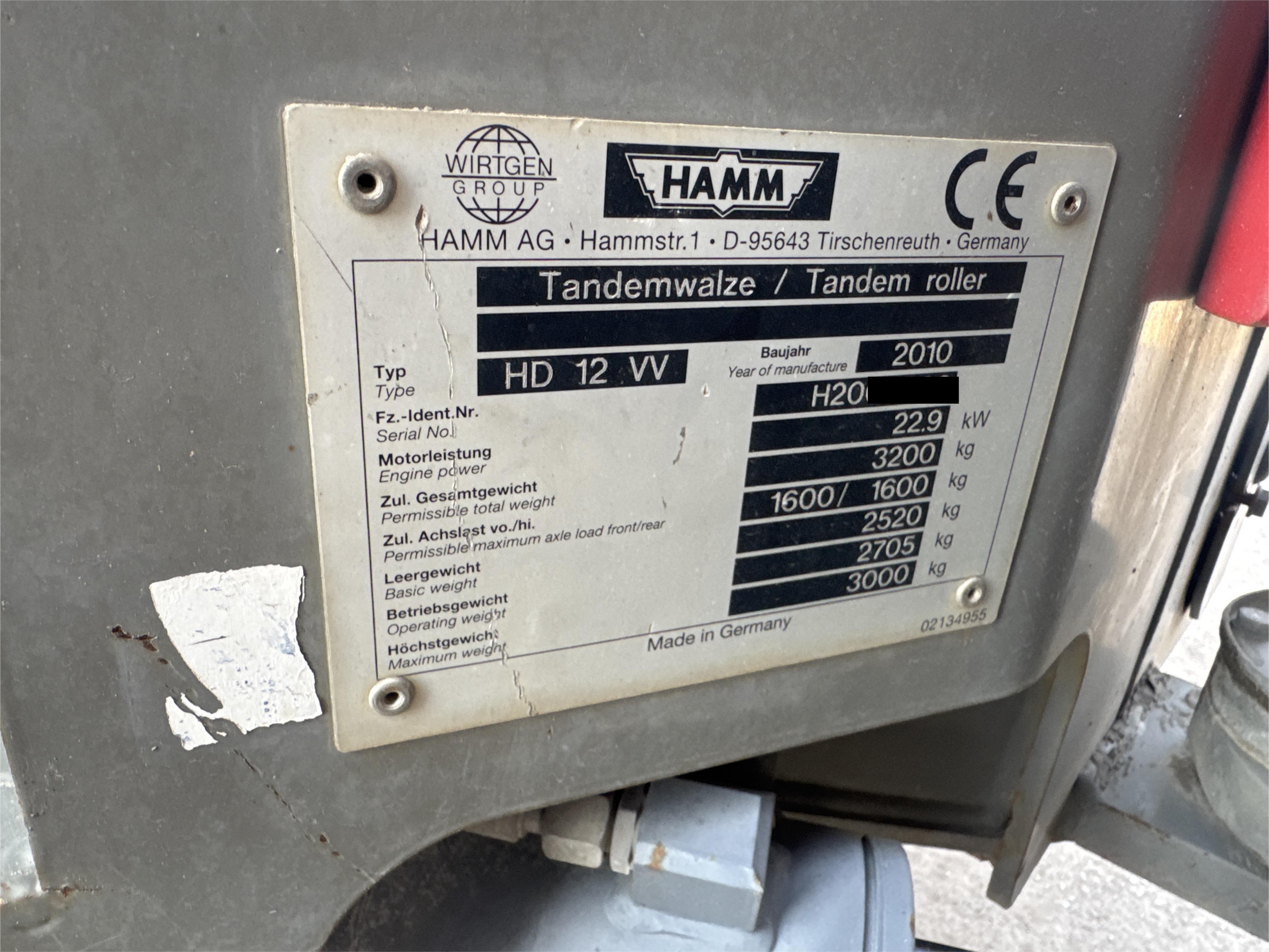SRC-011-Hamm-HD-12-VV-Tandem-rollers-inspection-General-Serial-number-1