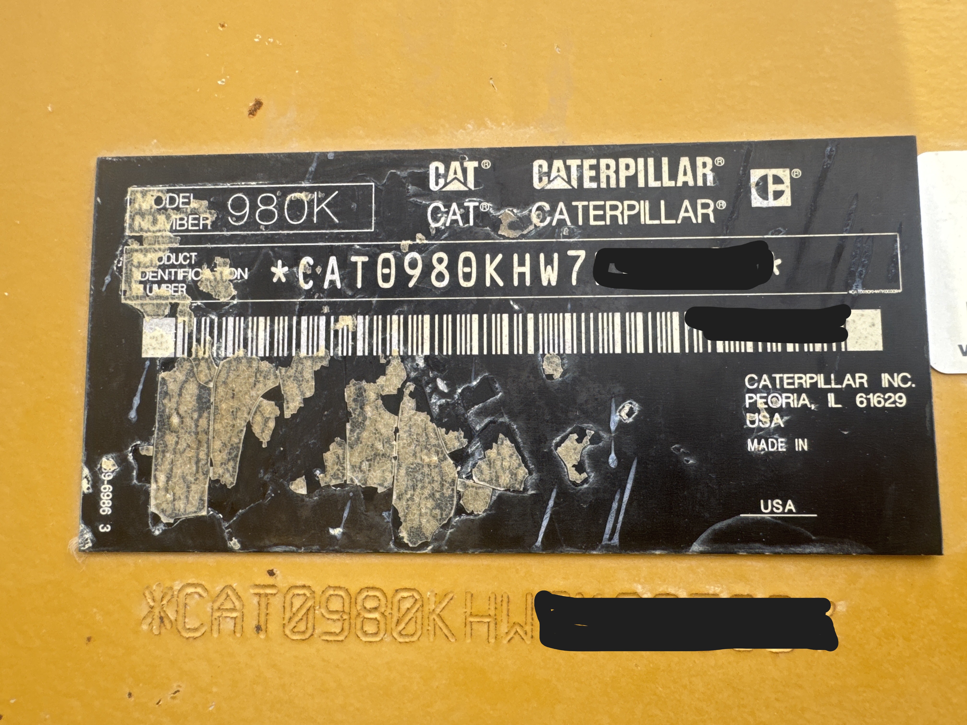 WHL-014-Cat-980K-Wheel-loaders-inspection-General-Serial-number-2