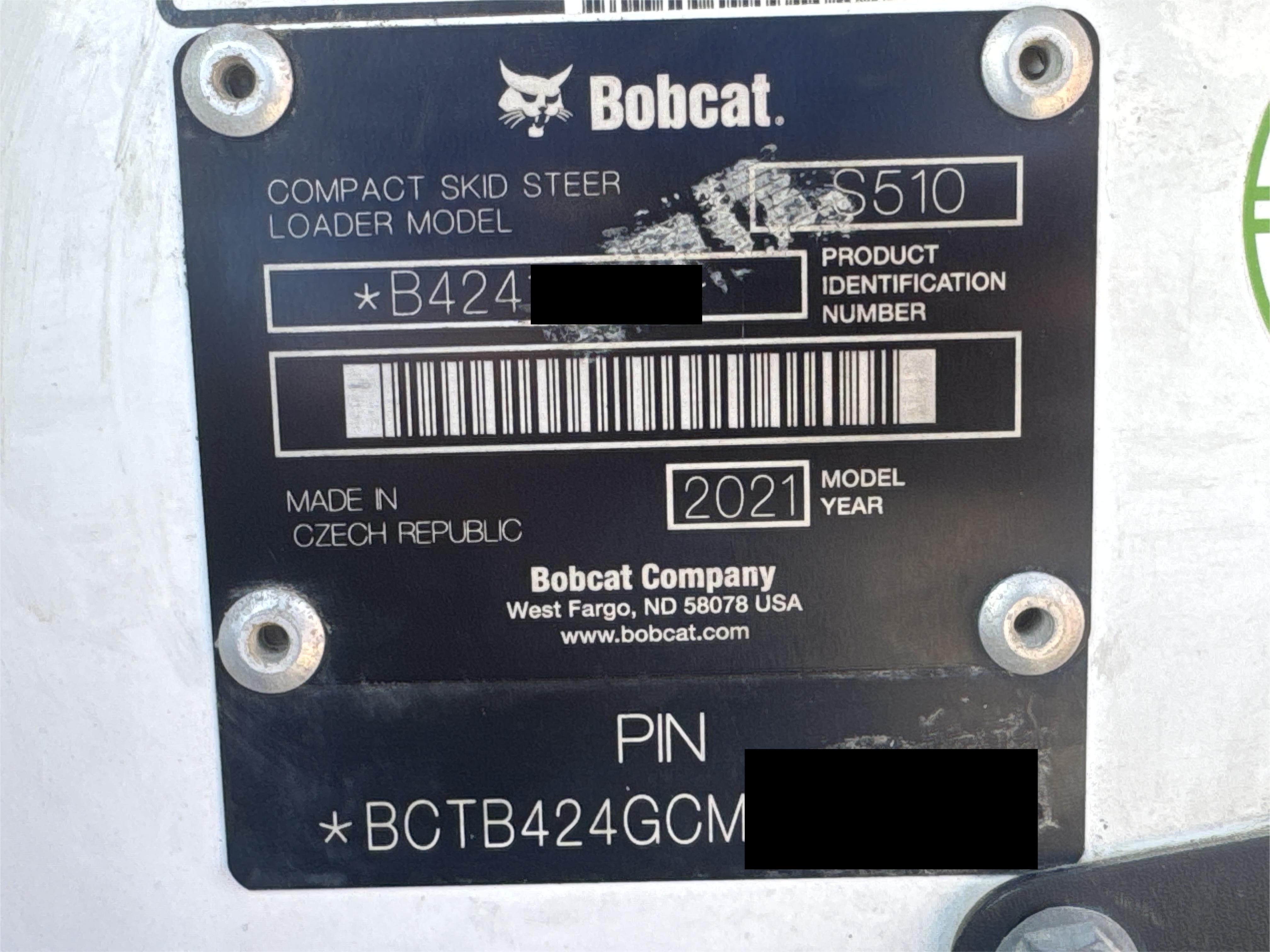 SSL-001-بوبكات-S510-لوادر-انزلاقية-بعجلات-فحص-نظرة-عامة-الرقم-التسلسلي-2
