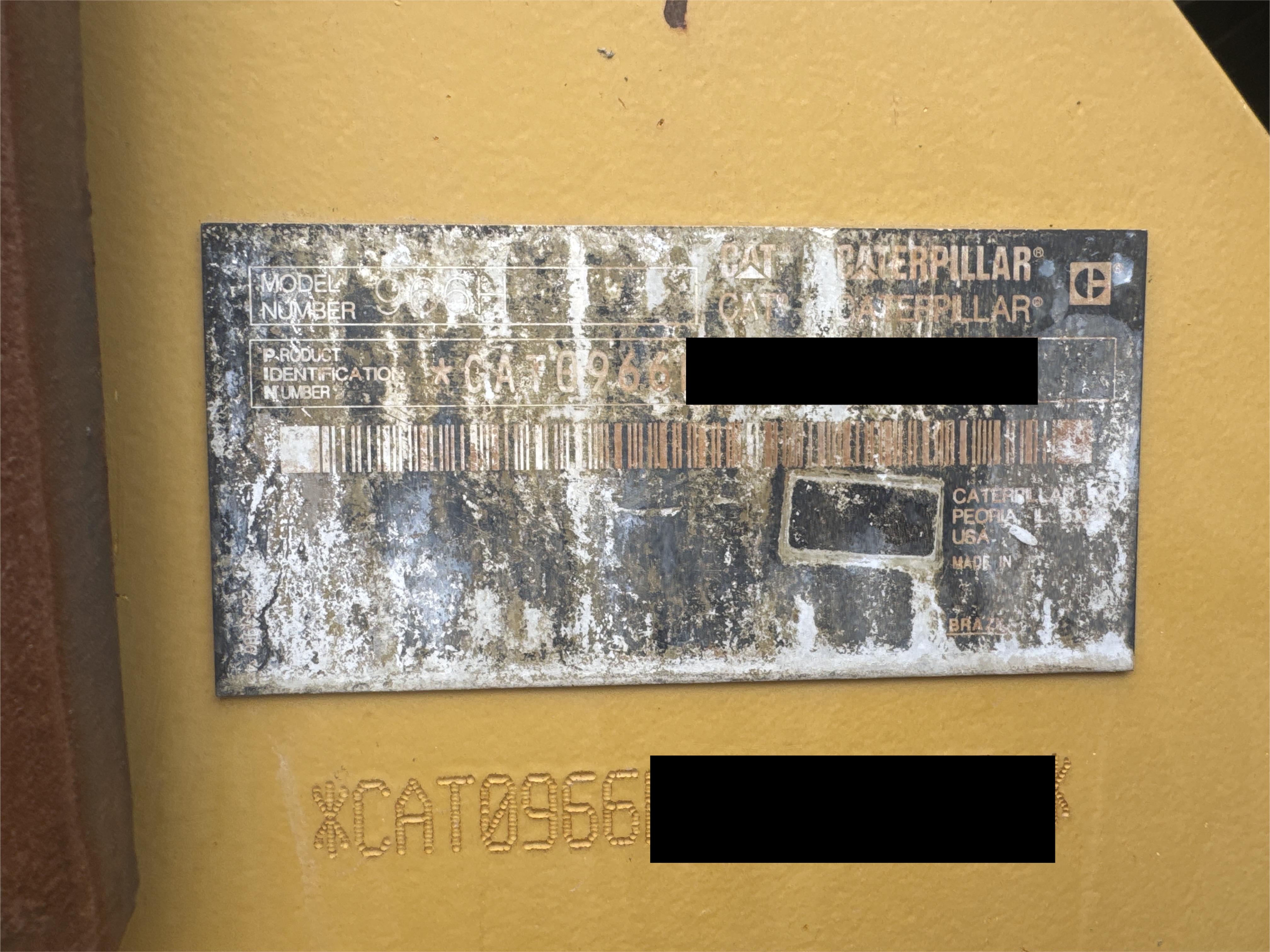 WHL-013-Cat-966H-Wheel-loaders-inspection-General-Serial-number-1