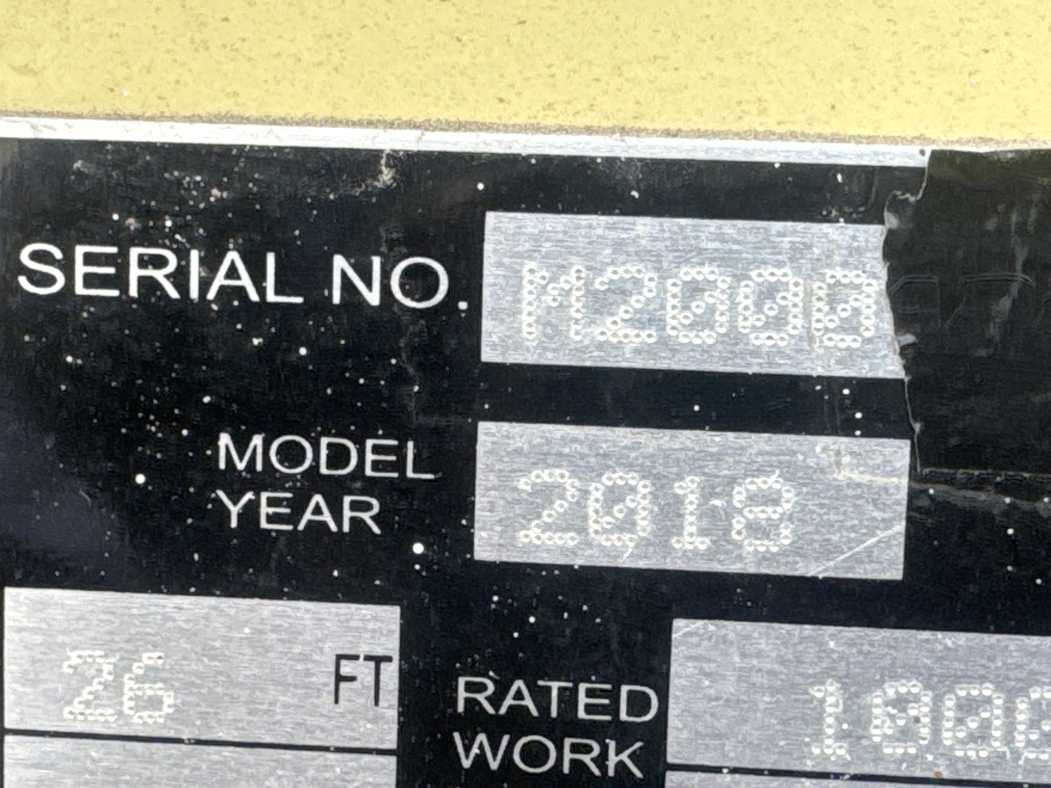 SLA-015-JLG-2646ES-Scissor-lifts-inspection-General-Serial-number-1
