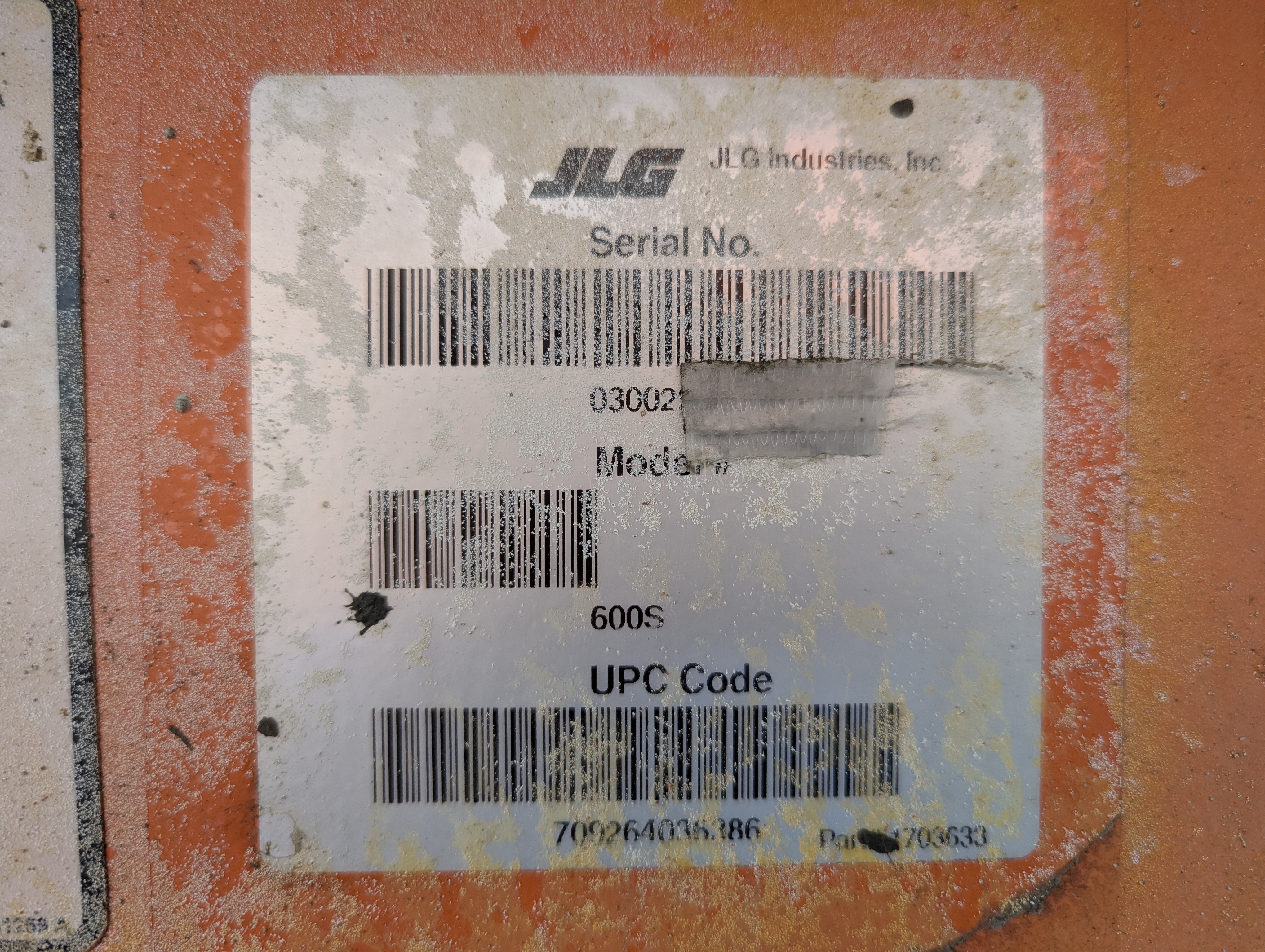 BLA-011-جي-إل-جي-600S-رافعات-ذراع-فحص-نظرة-عامة-الرقم-التسلسلي-1