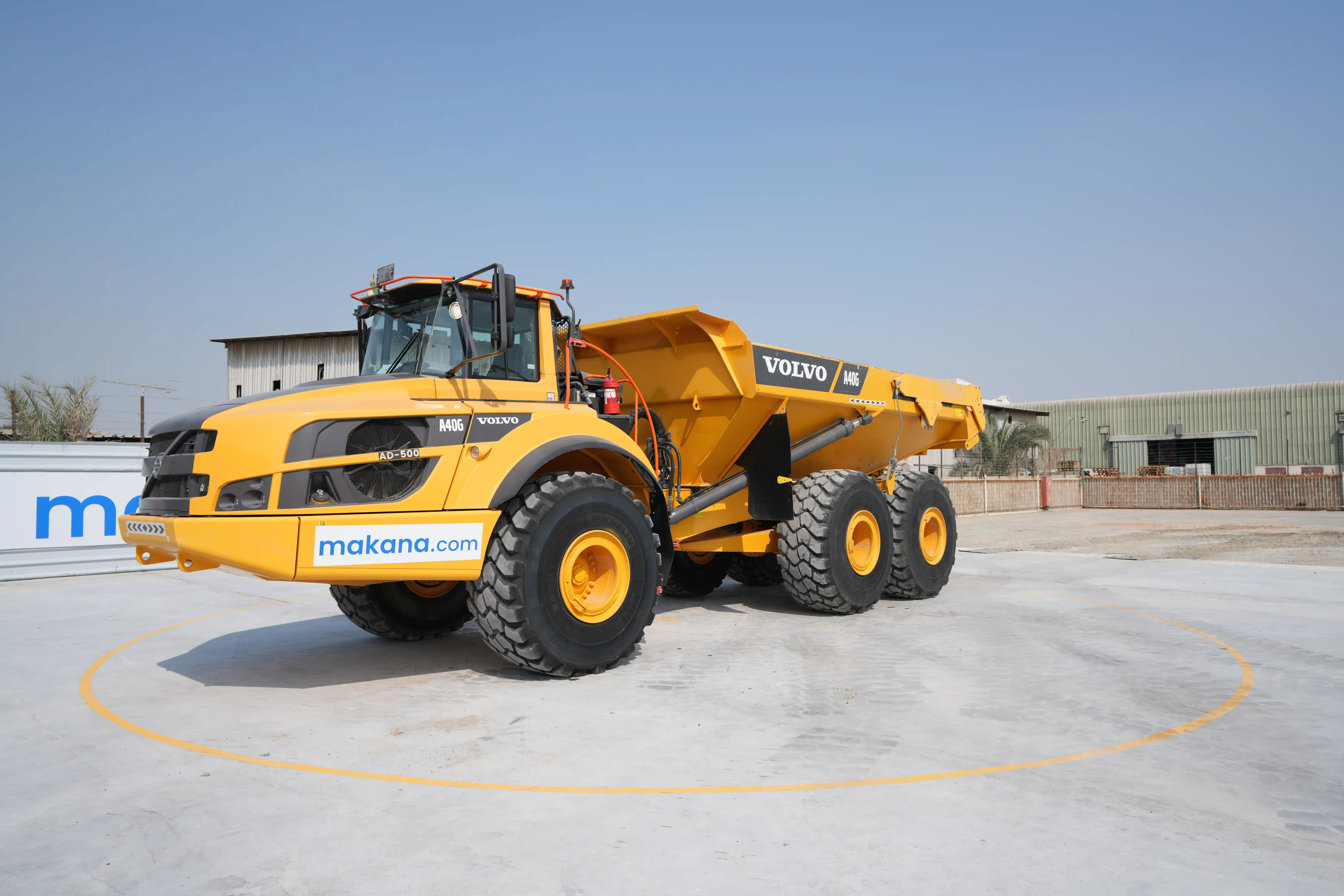 ADT-002-Volvo-A40G-articulated-dump-truck-exterior-front-left-side-view