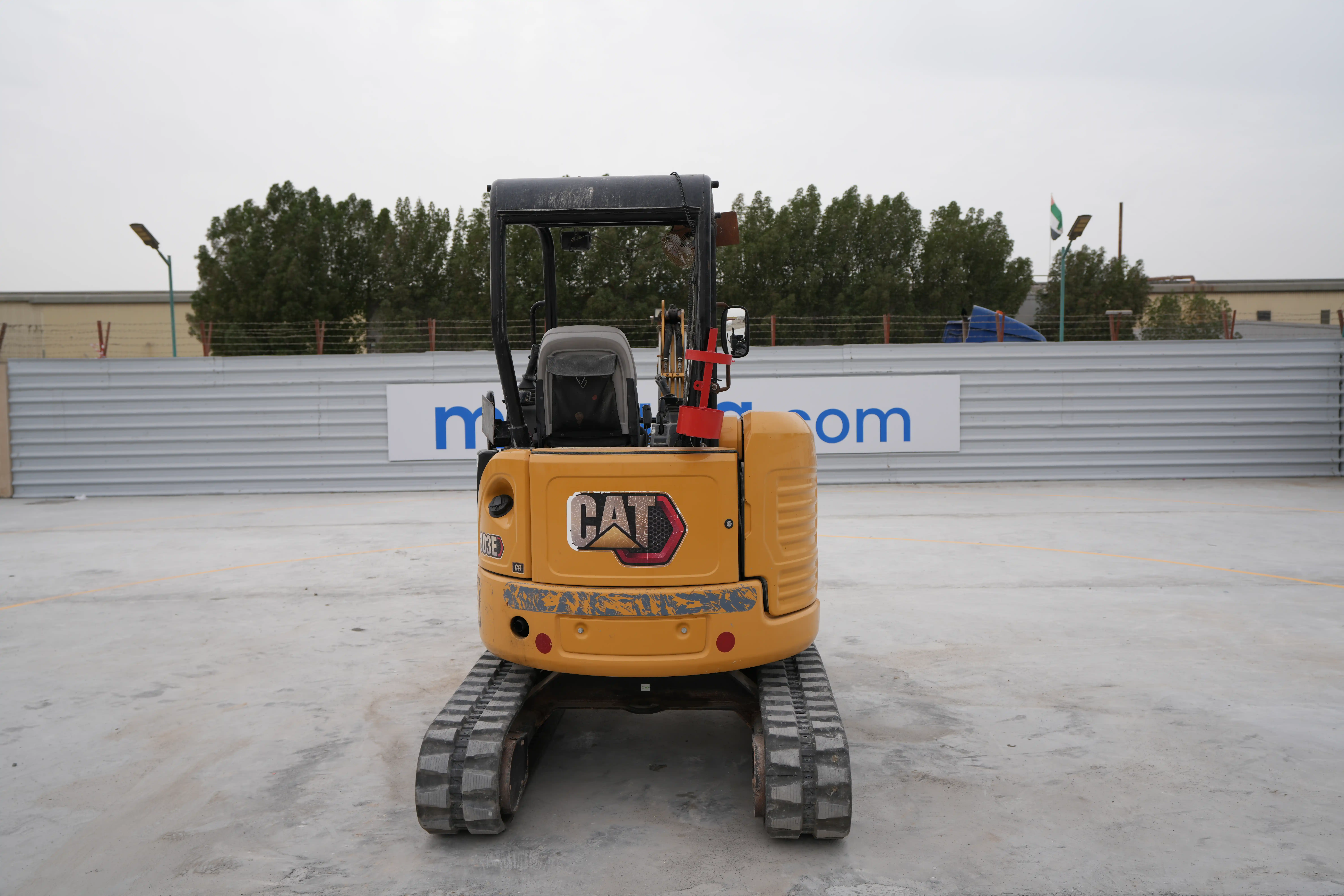 MNX-002-Cat-303E-mini-excavator-exterior-rear-view