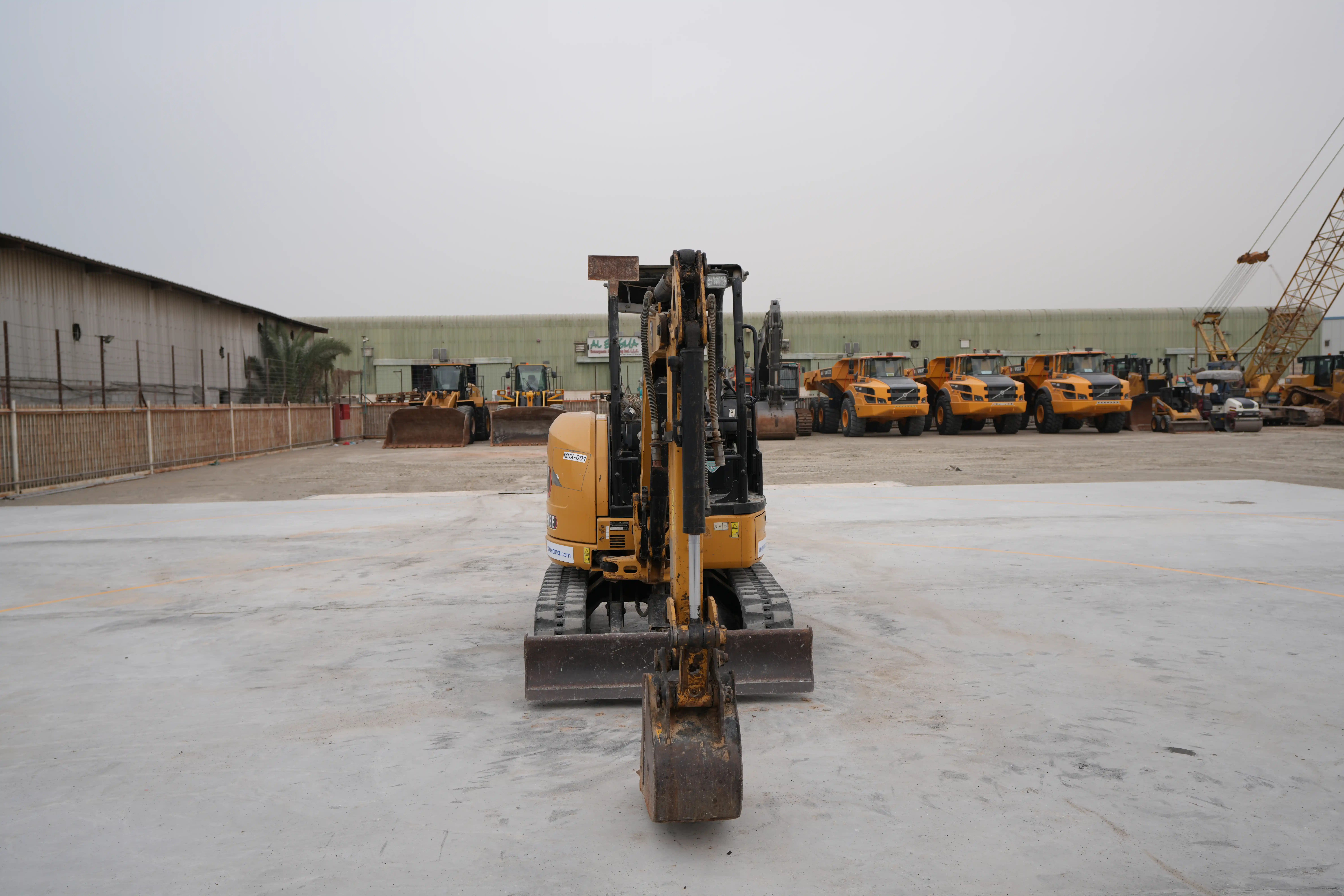MNX-001-Cat-303E-mini-excavator-exterior-front-view