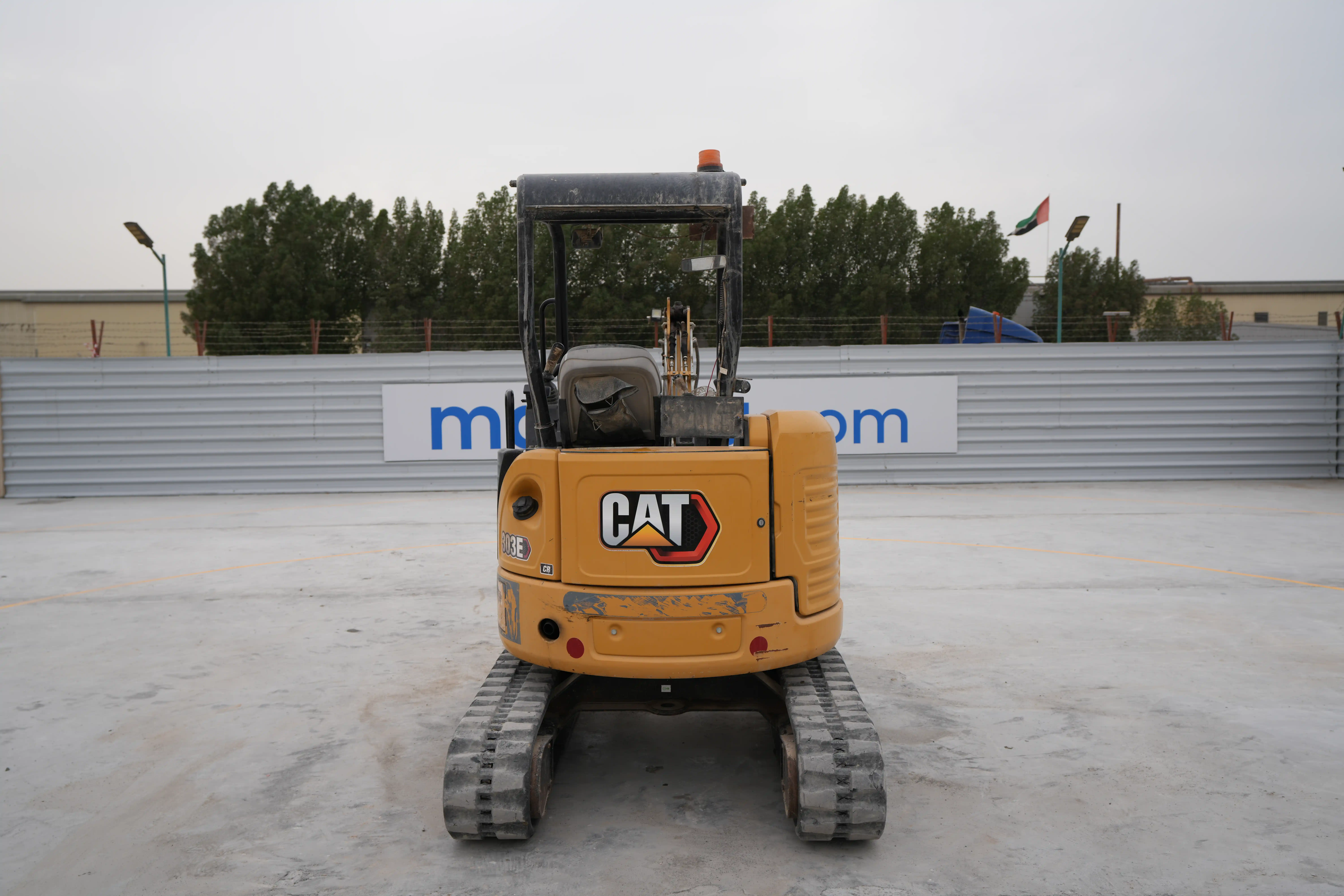 MNX-001-Cat-303E-mini-excavator-exterior-rear-view