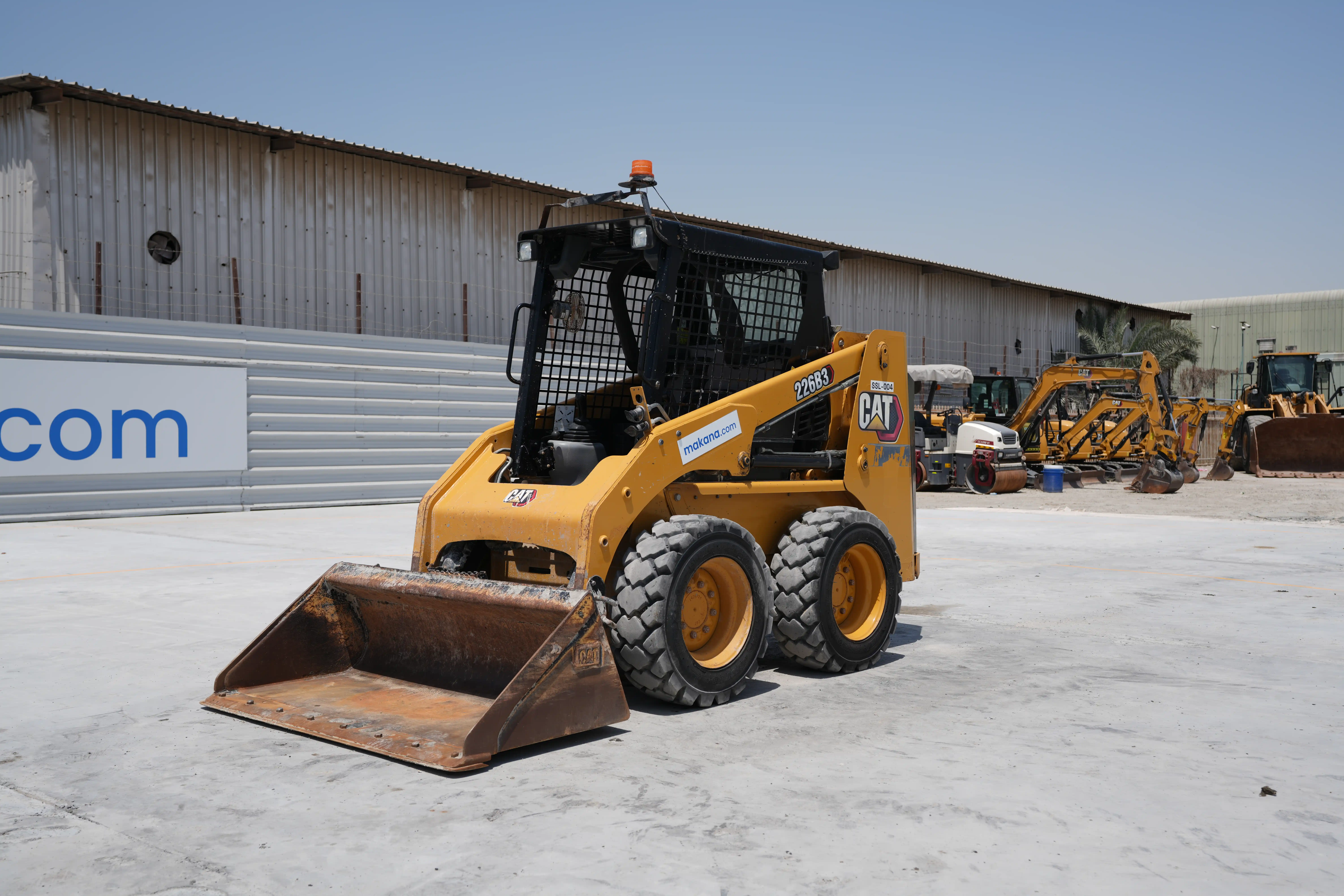 SSL-004-Cat-226B3-skid-steer-loader-exterior-front-left-side-view