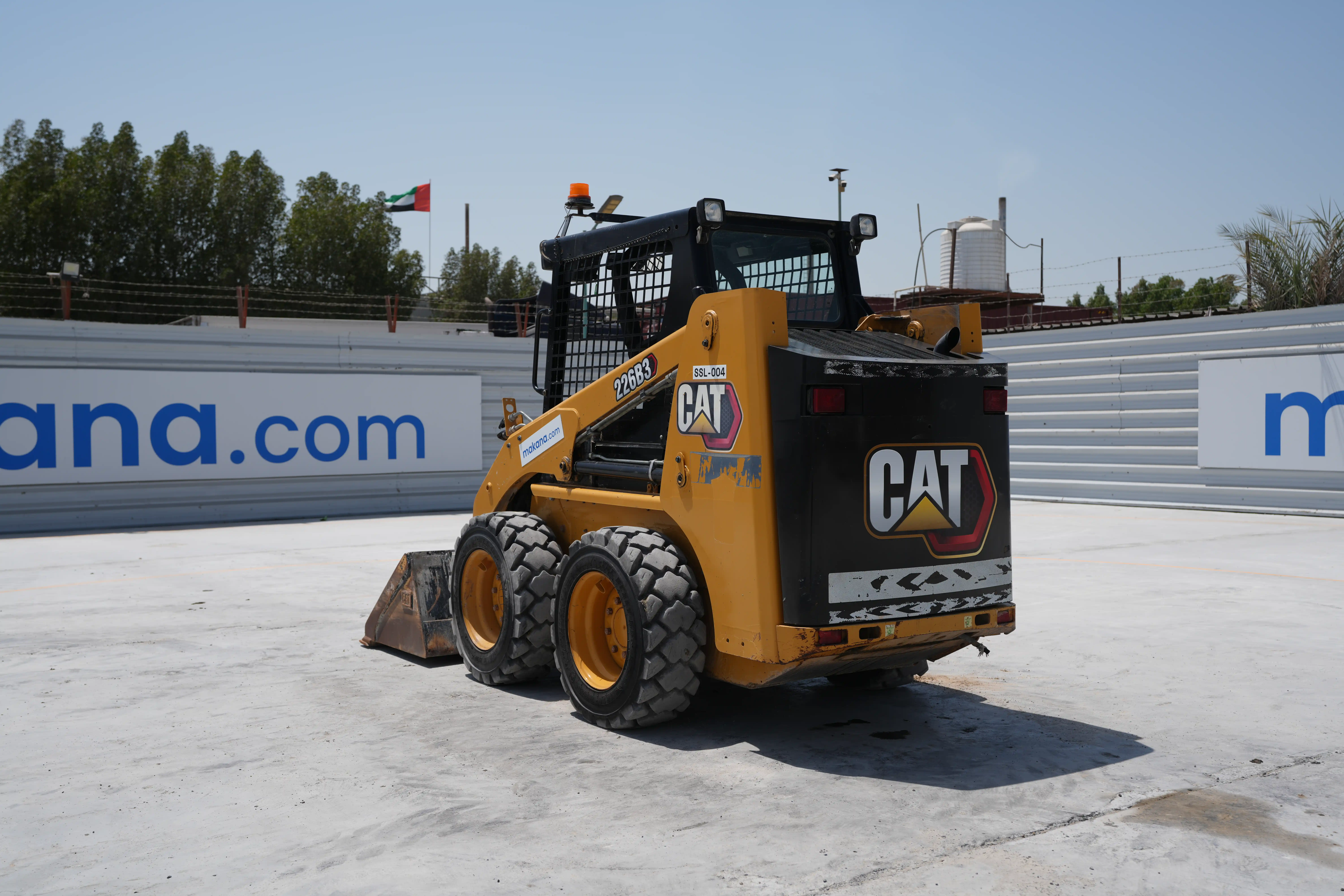 SSL-004-Cat-226B3-skid-steer-loader-exterior-rear-left-side-view