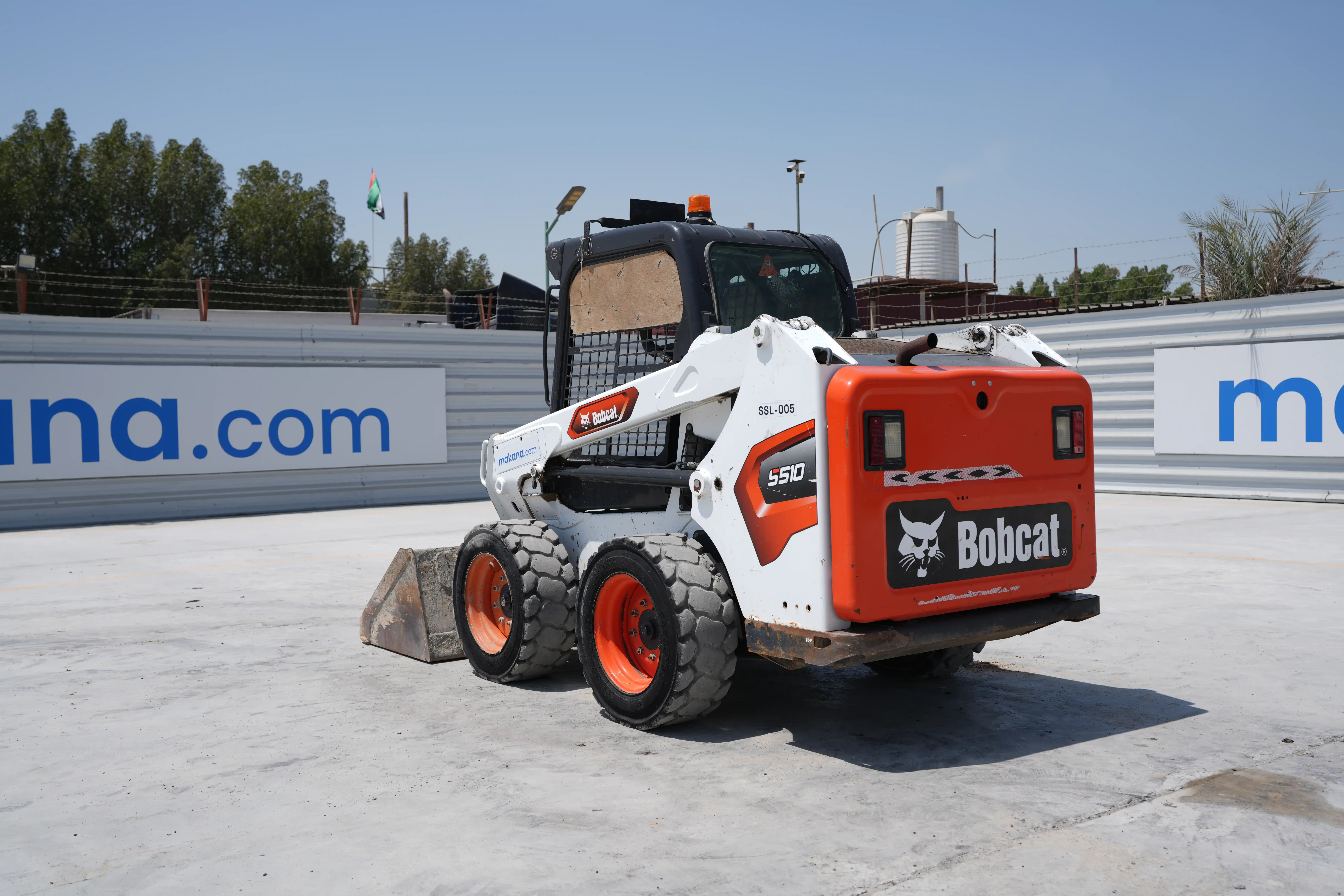 SSL-005-Bobcat-S510-skid-steer-loader-exterior-rear-left-side-view