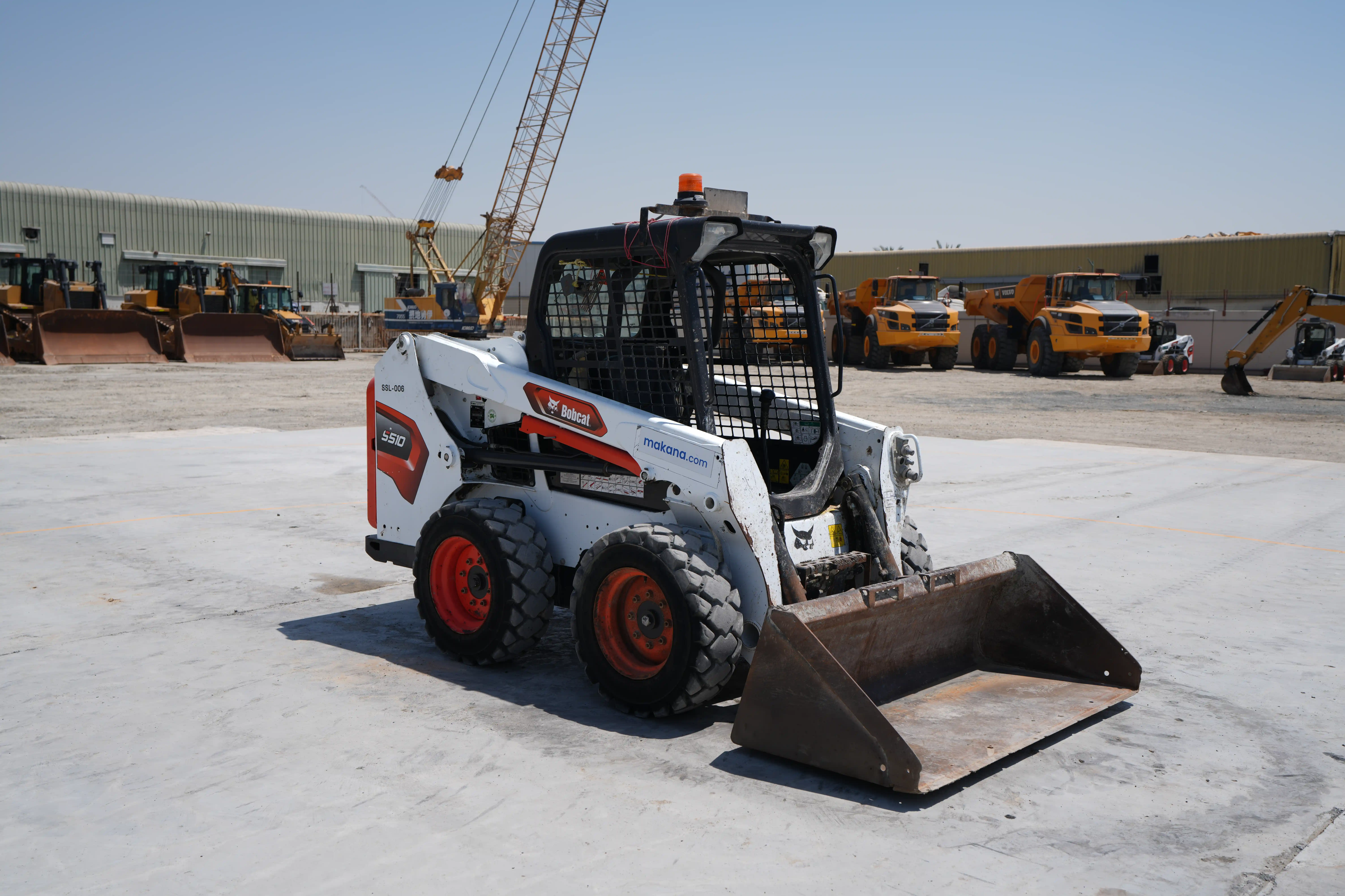 SSL-006-Bobcat-S510-skid-steer-loader-exterior-front-right-side-view