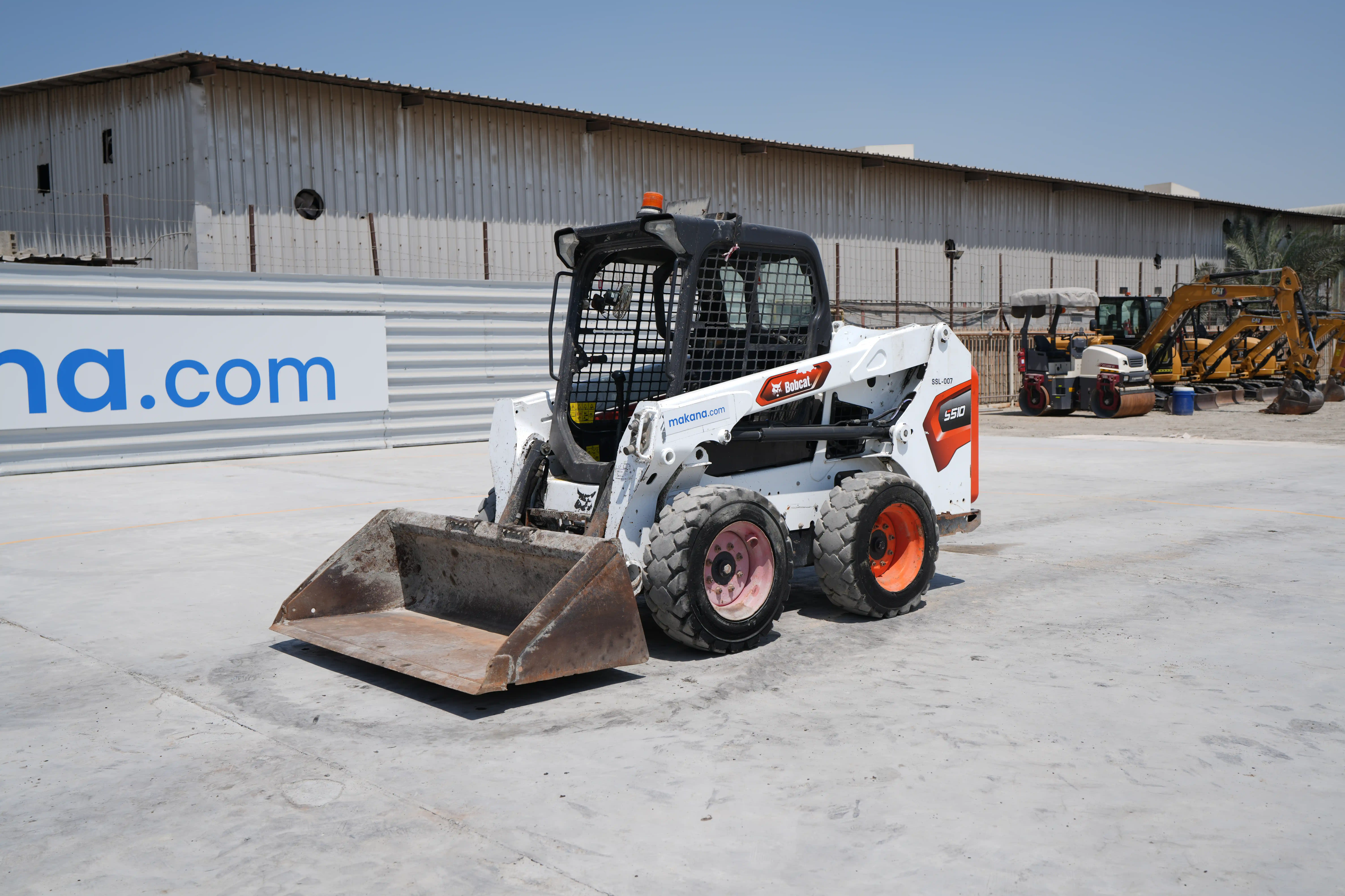 SSL-007-Bobcat-S510-skid-steer-loader-exterior-front-left-side-view