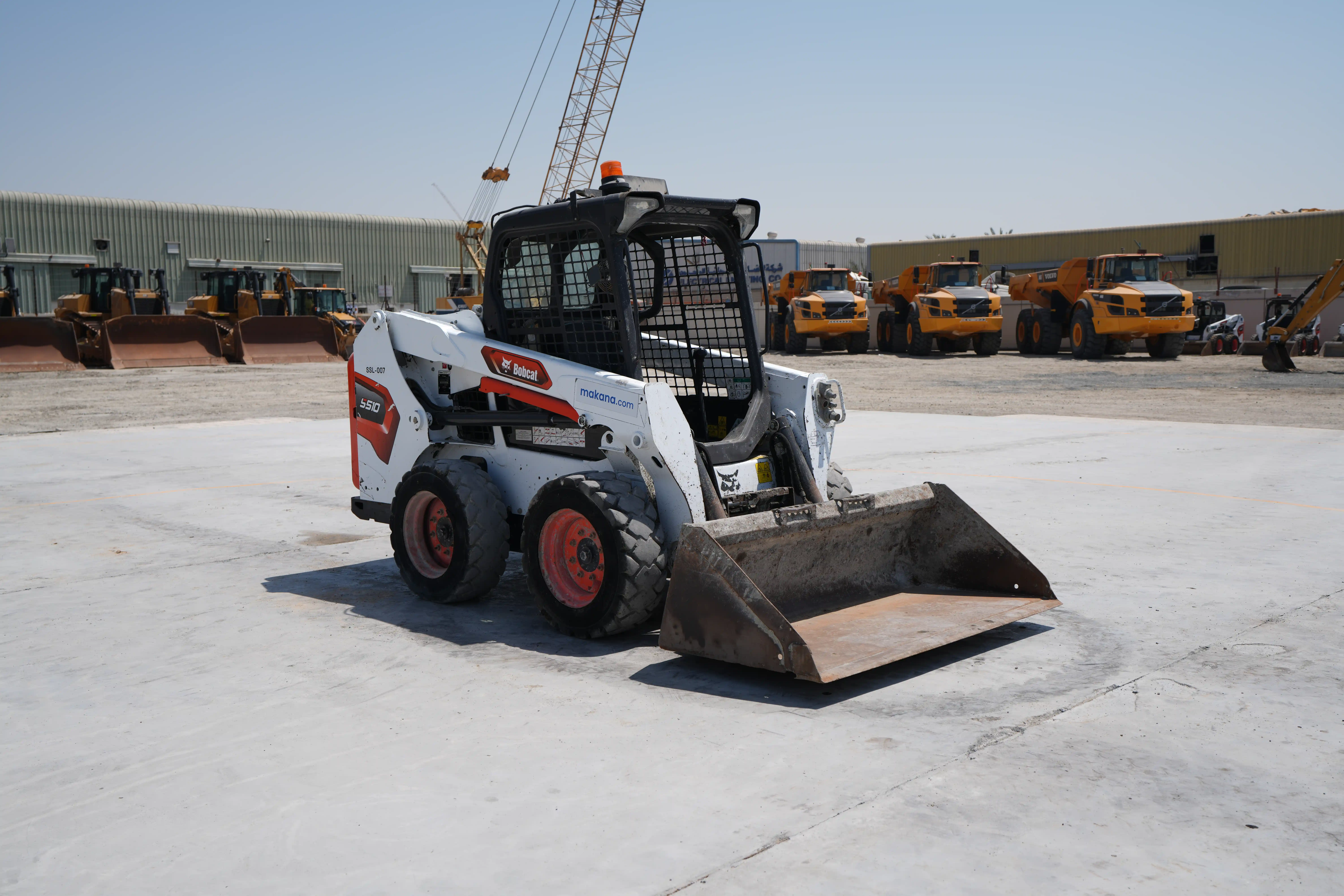 SSL-007-Bobcat-S510-skid-steer-loader-exterior-front-right-side-view