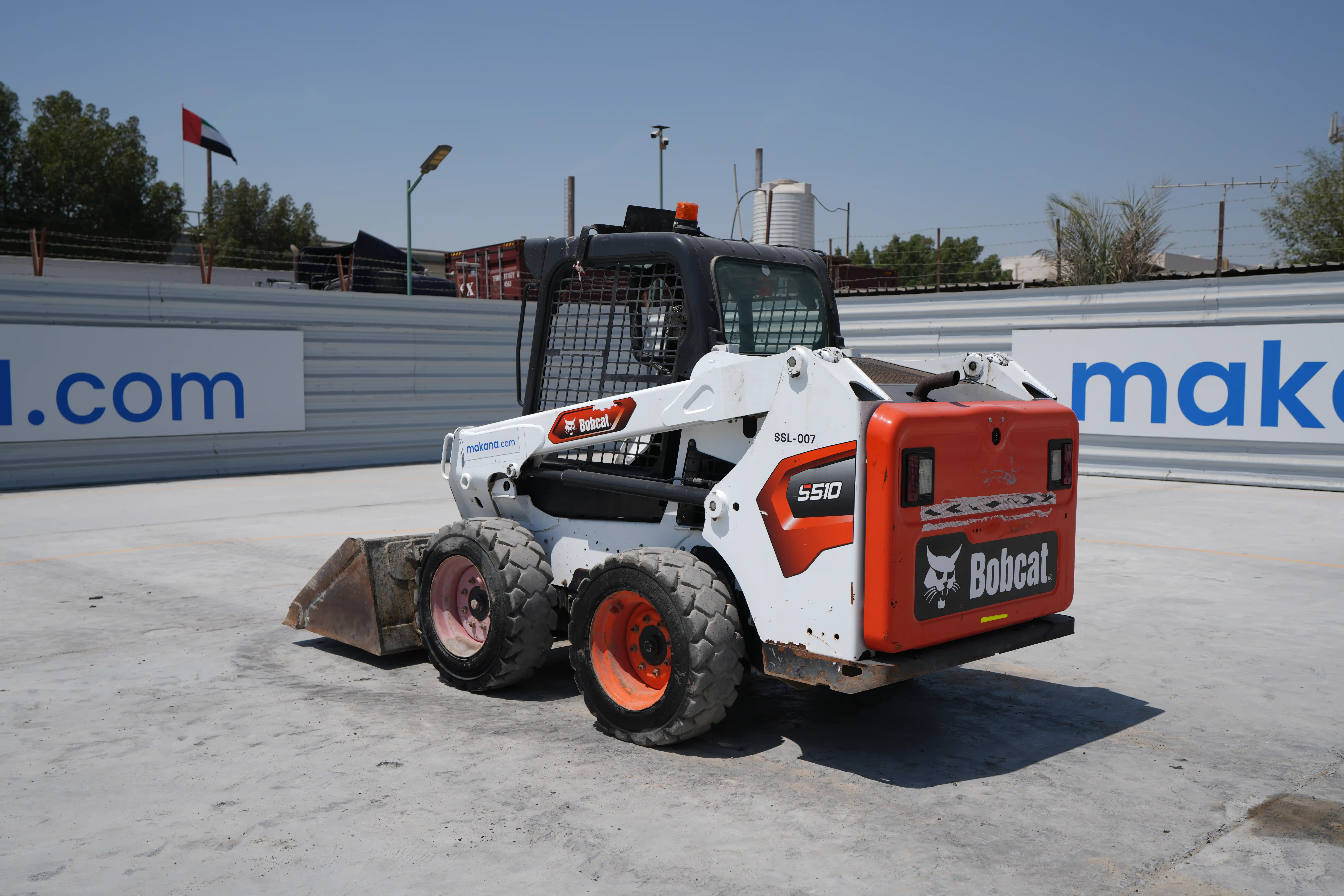 SSL-007-Bobcat-S510-skid-steer-loader-exterior-rear-left-side-view