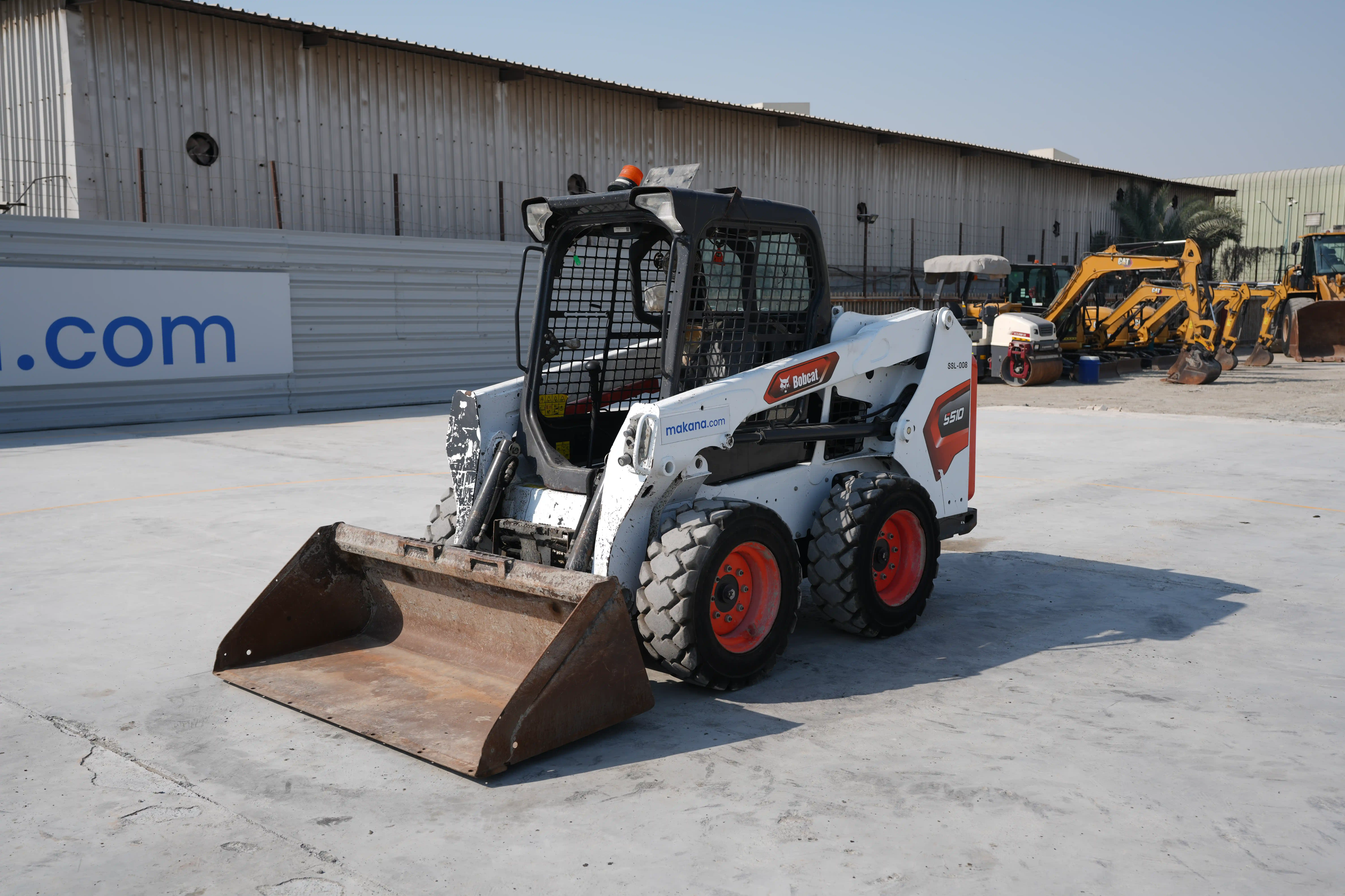 SSL-008-Bobcat-S510-skid-steer-loader-exterior-front-left-side-view