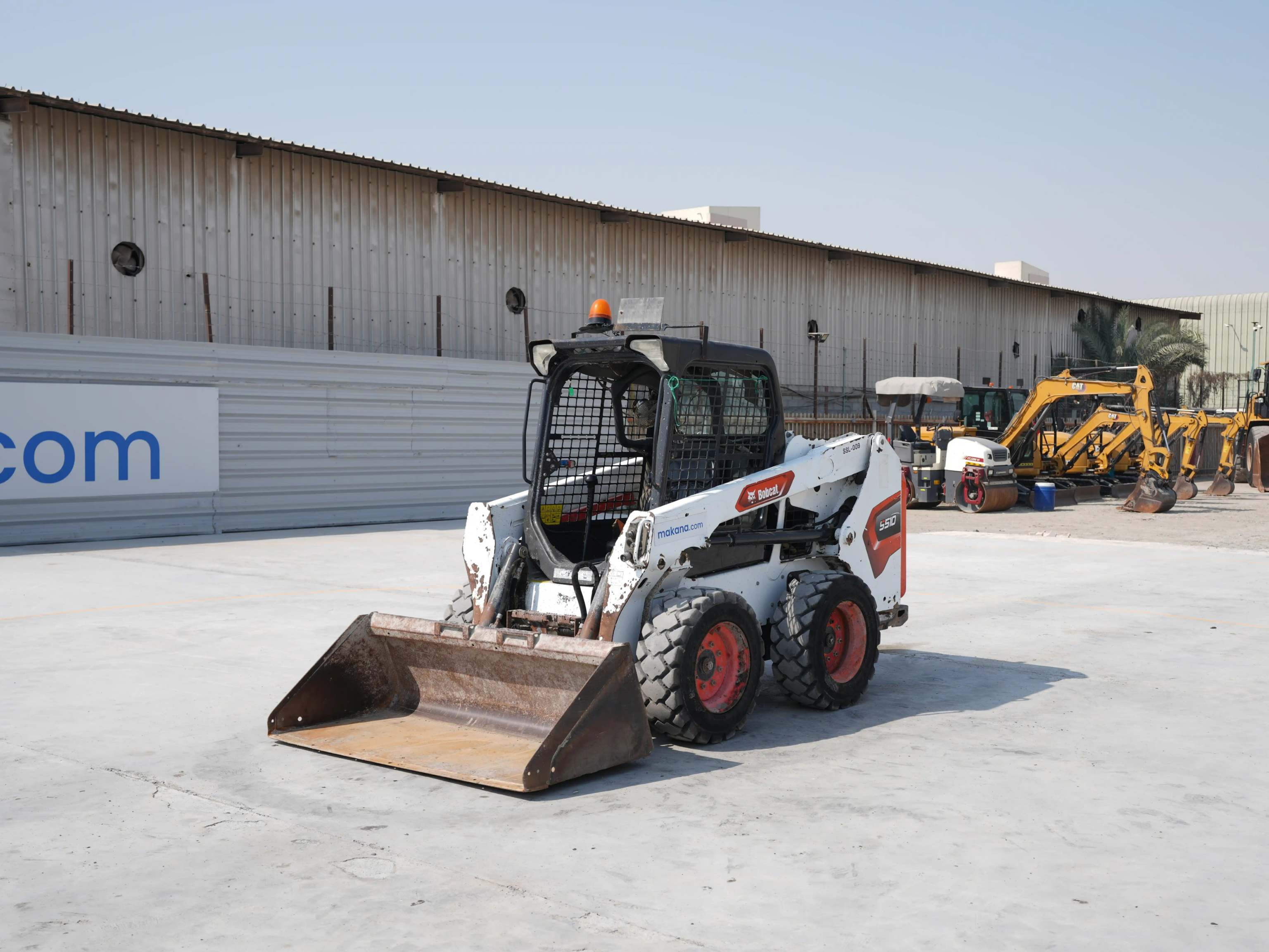 SSL-009-Bobcat-S510-skid-steer-loader-exterior-front-left-side-view