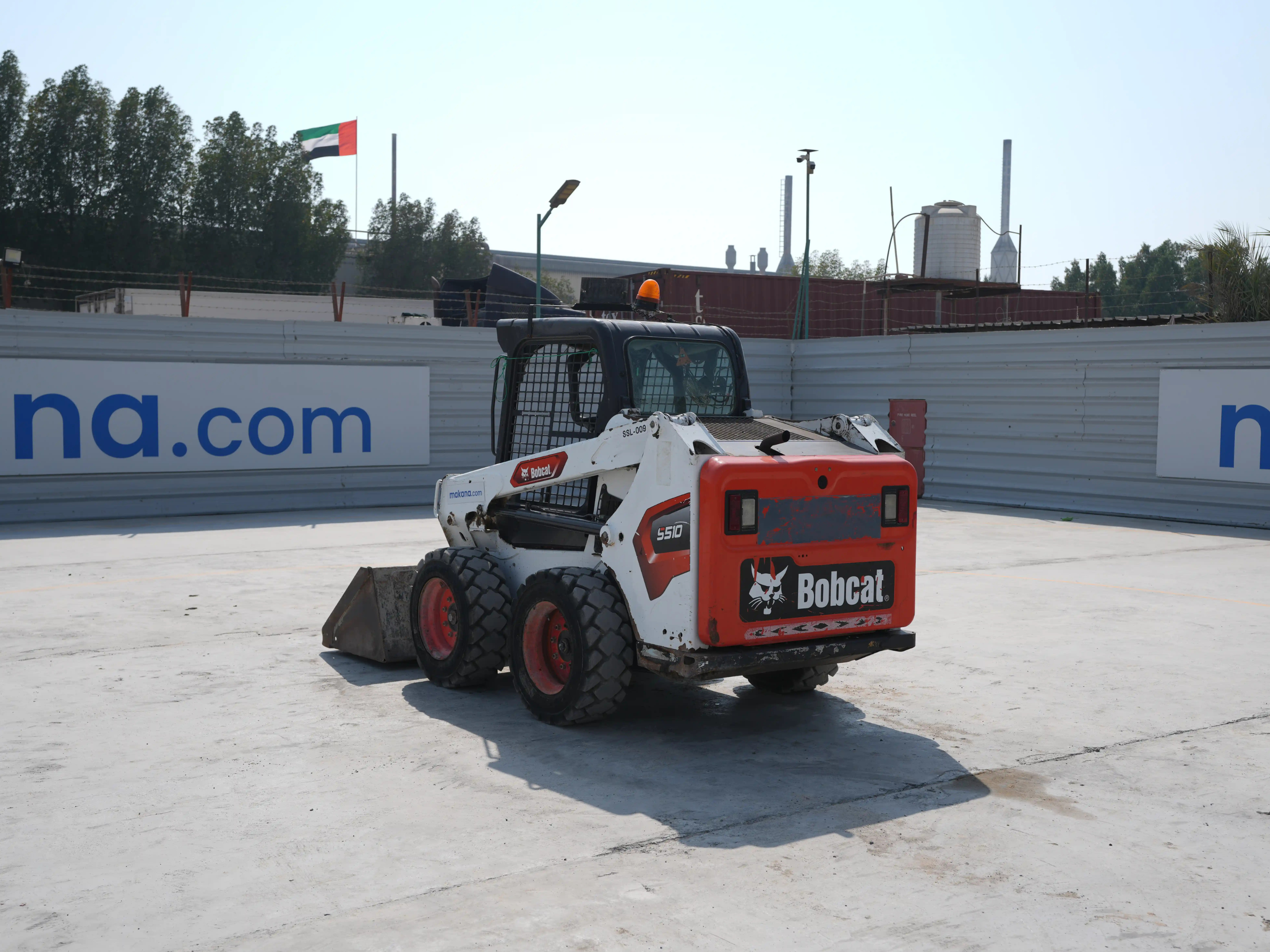 SSL-009-Bobcat-S510-skid-steer-loader-exterior-rear-left-side-view