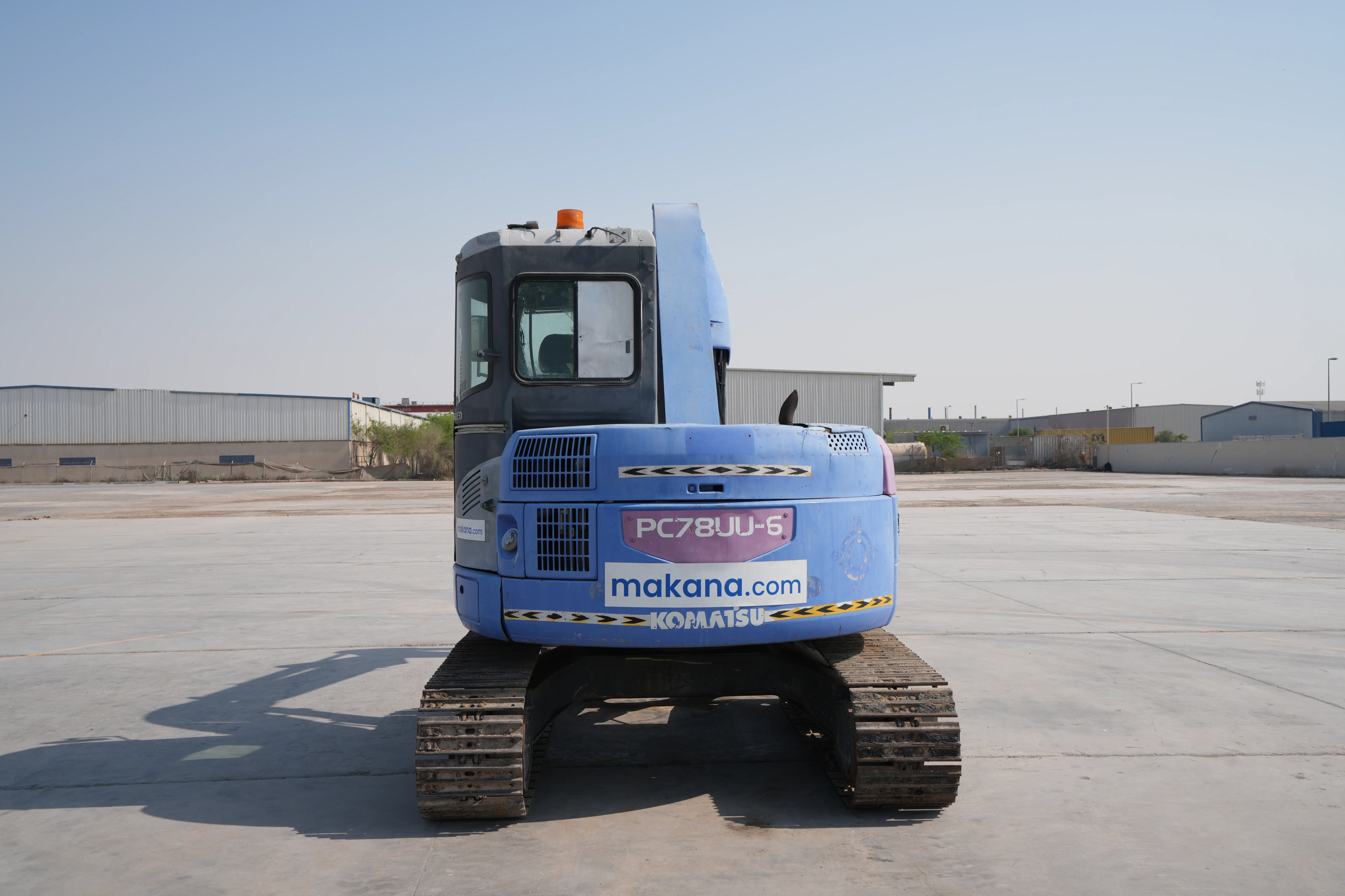 MNX-005-Komatsu-PC78UU-6-mini-excavator-exterior-rear-view