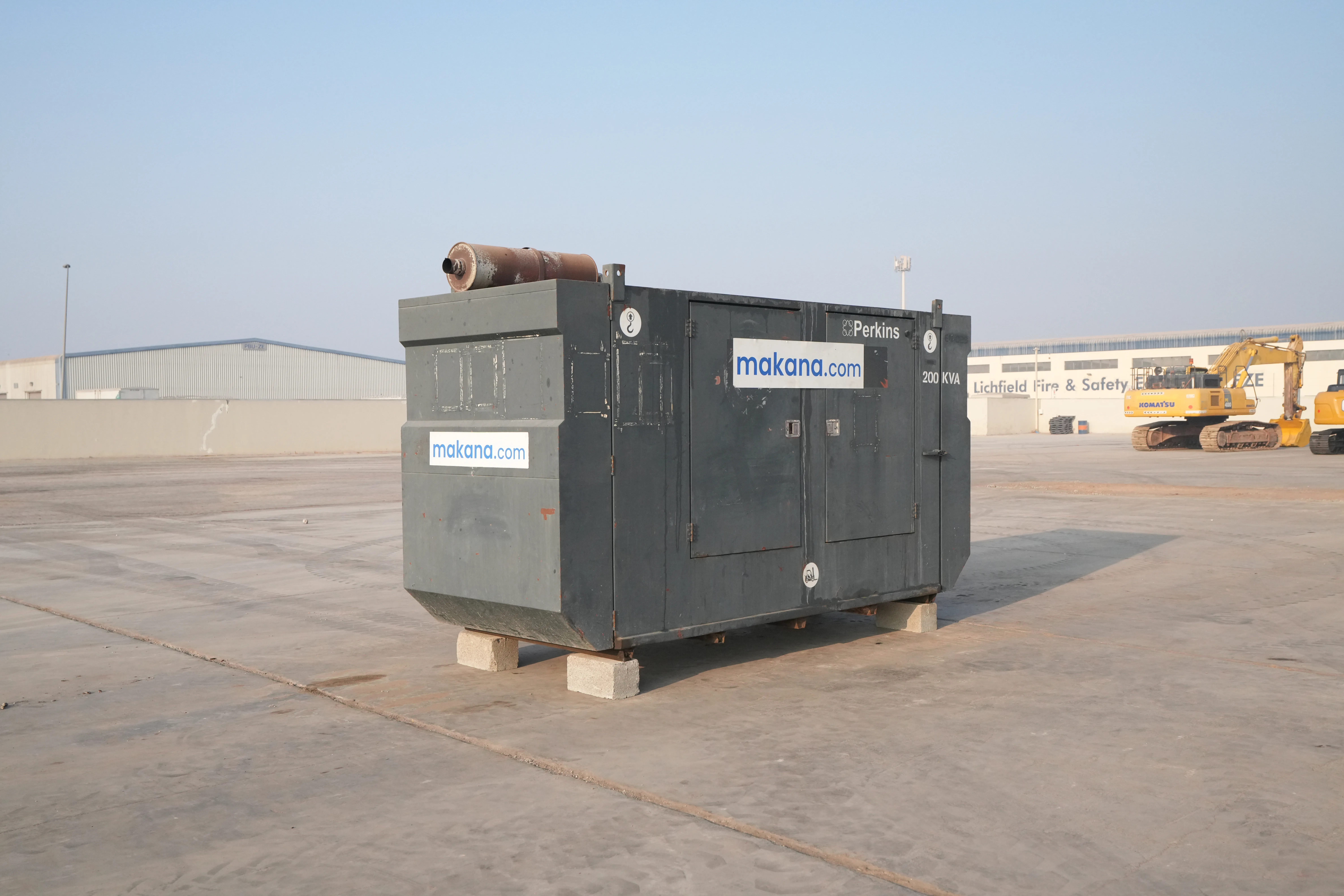 Product-Perkins 200 KVA stationary generator-exterior