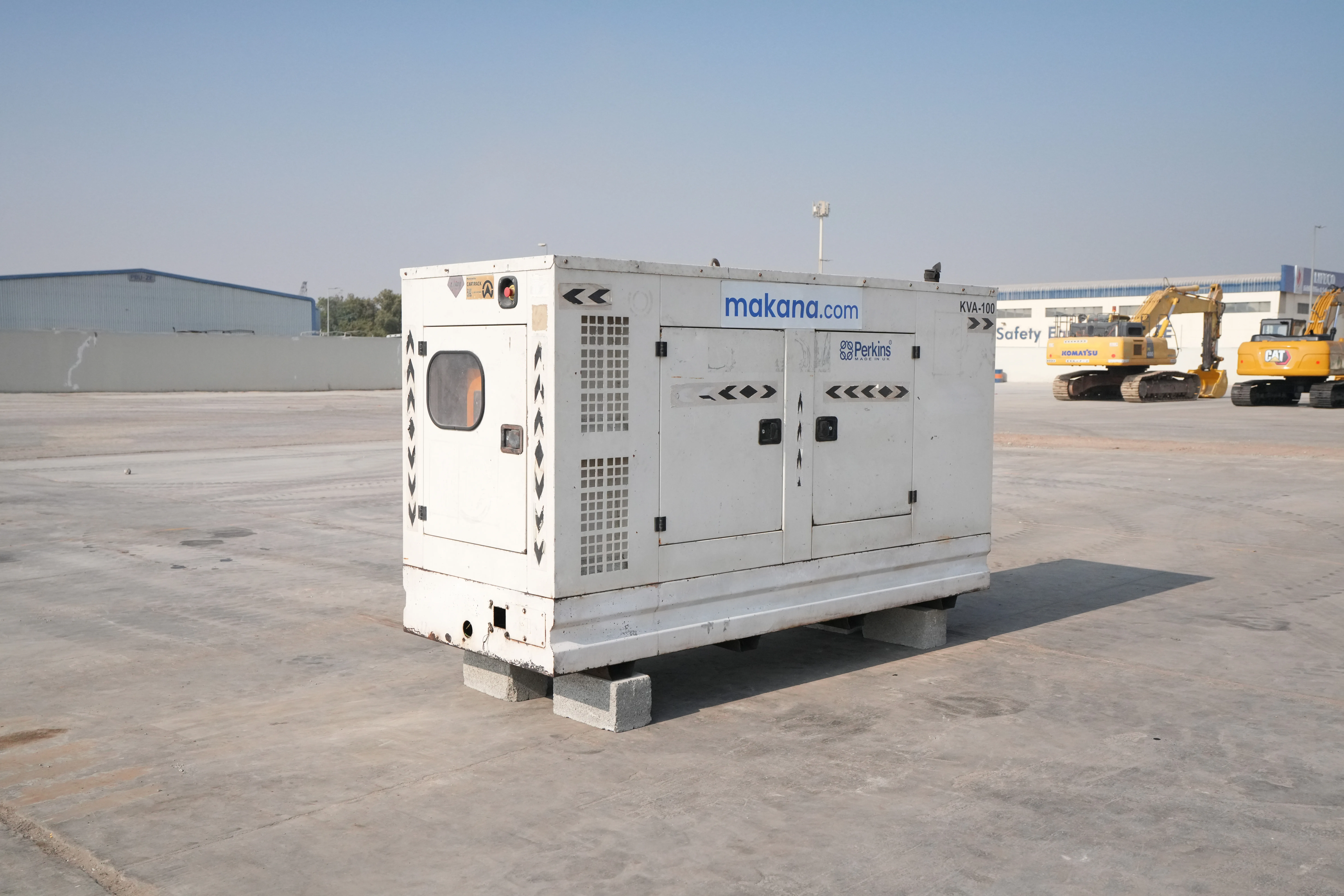 Product-Perkins 100 KVA stationary generator-exterior