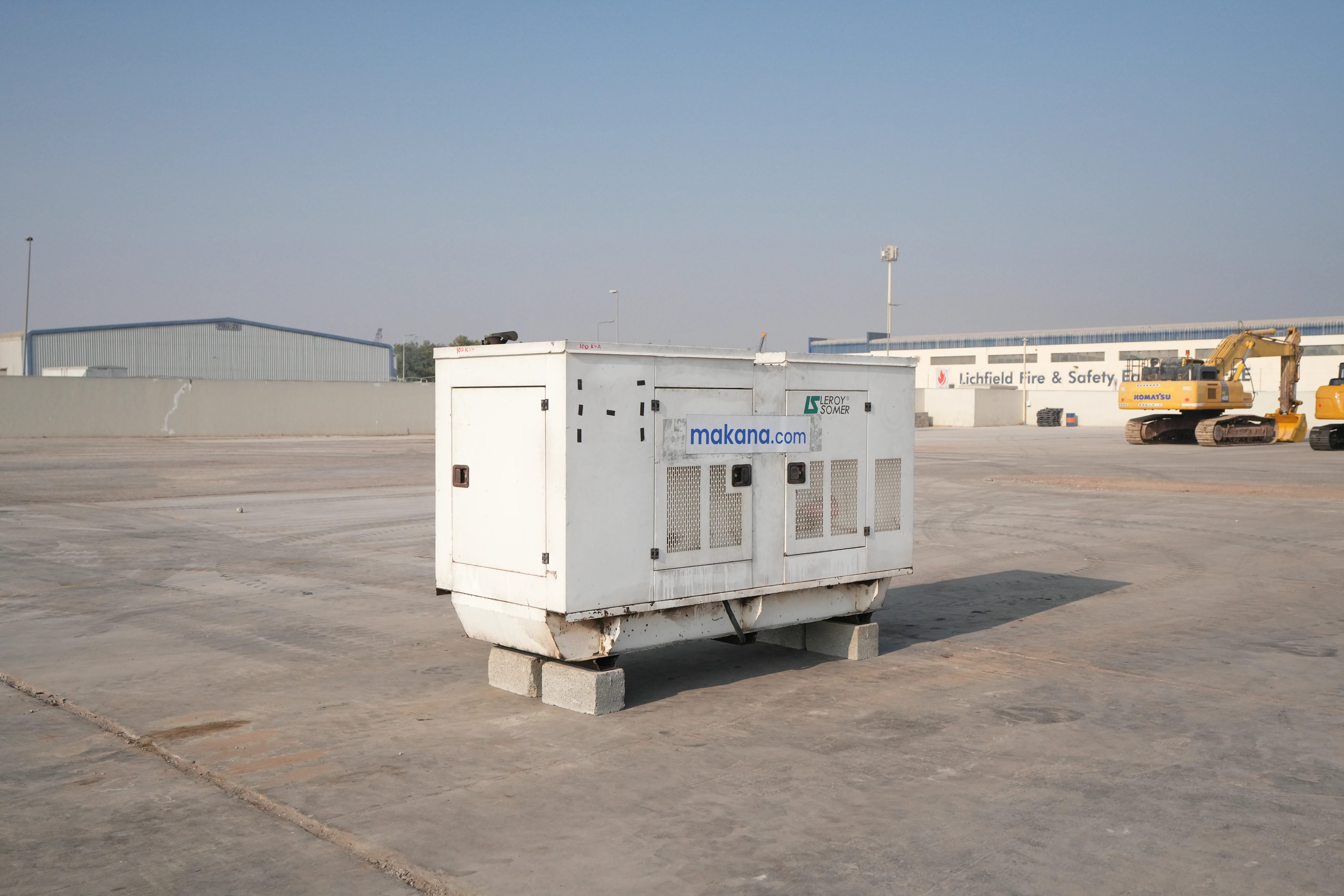 Product-Perkins 100 KVA stationary generator-exterior
