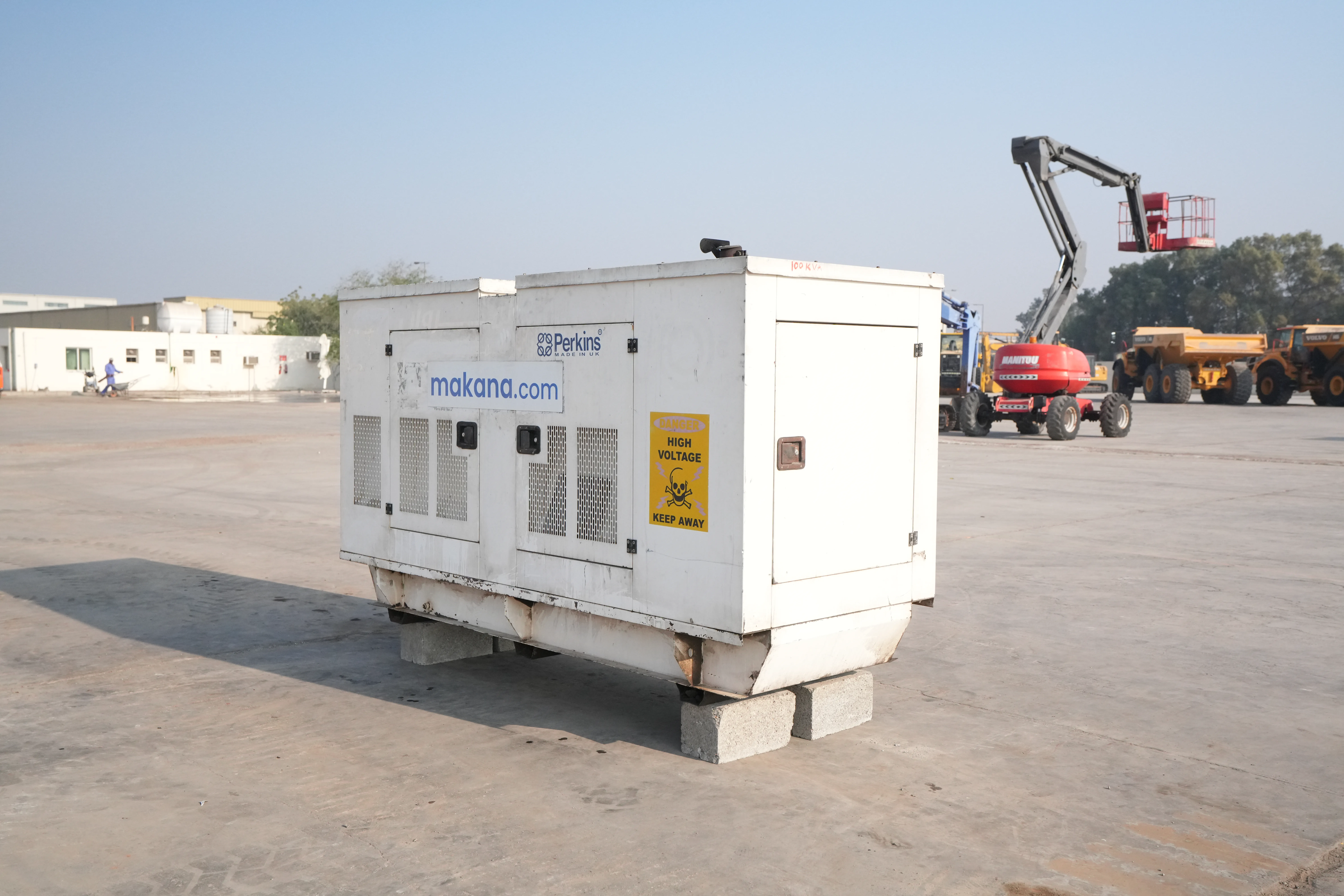 Product-Perkins 100 KVA stationary generator-exterior
