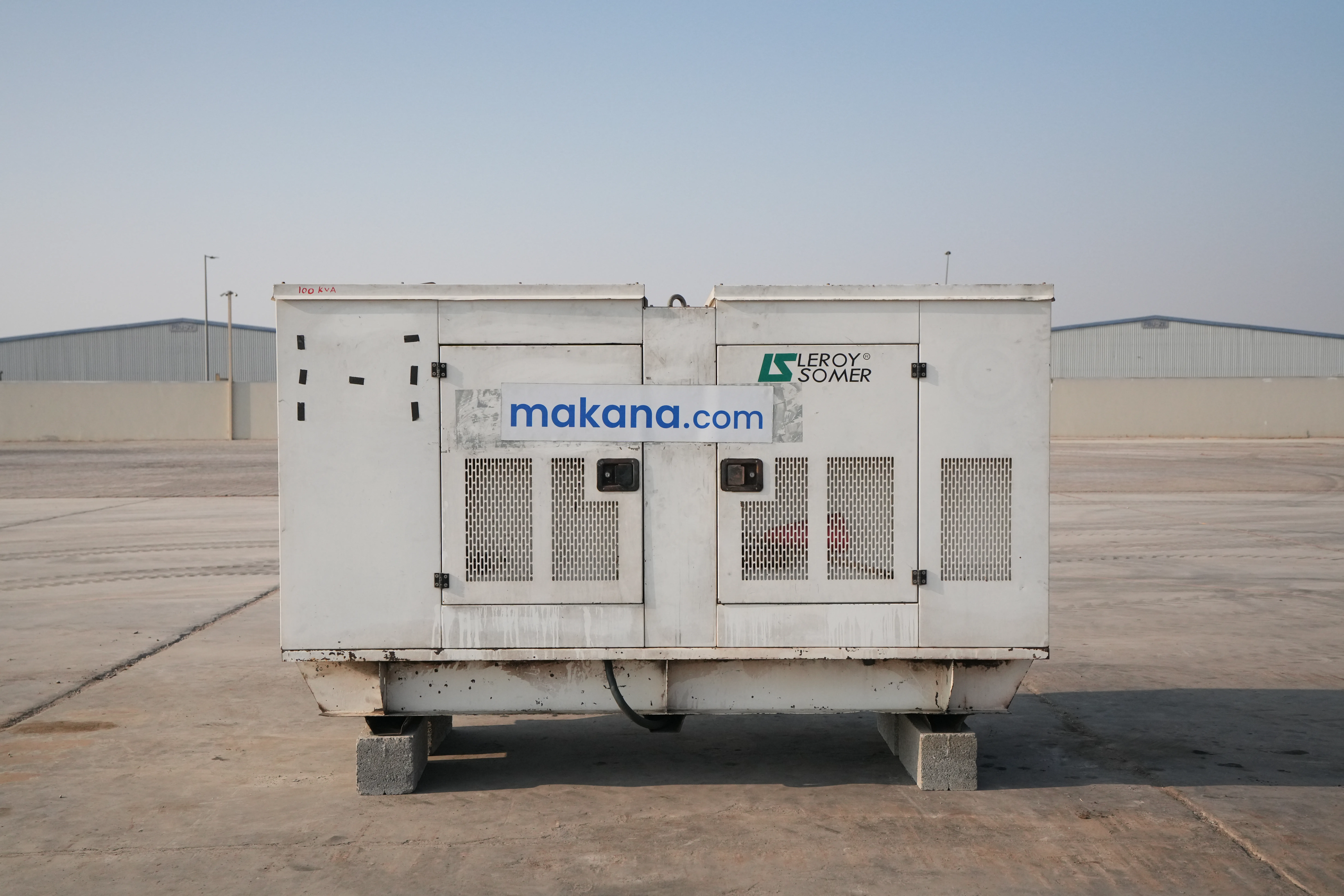 Product-Perkins 100 KVA stationary generator-exterior