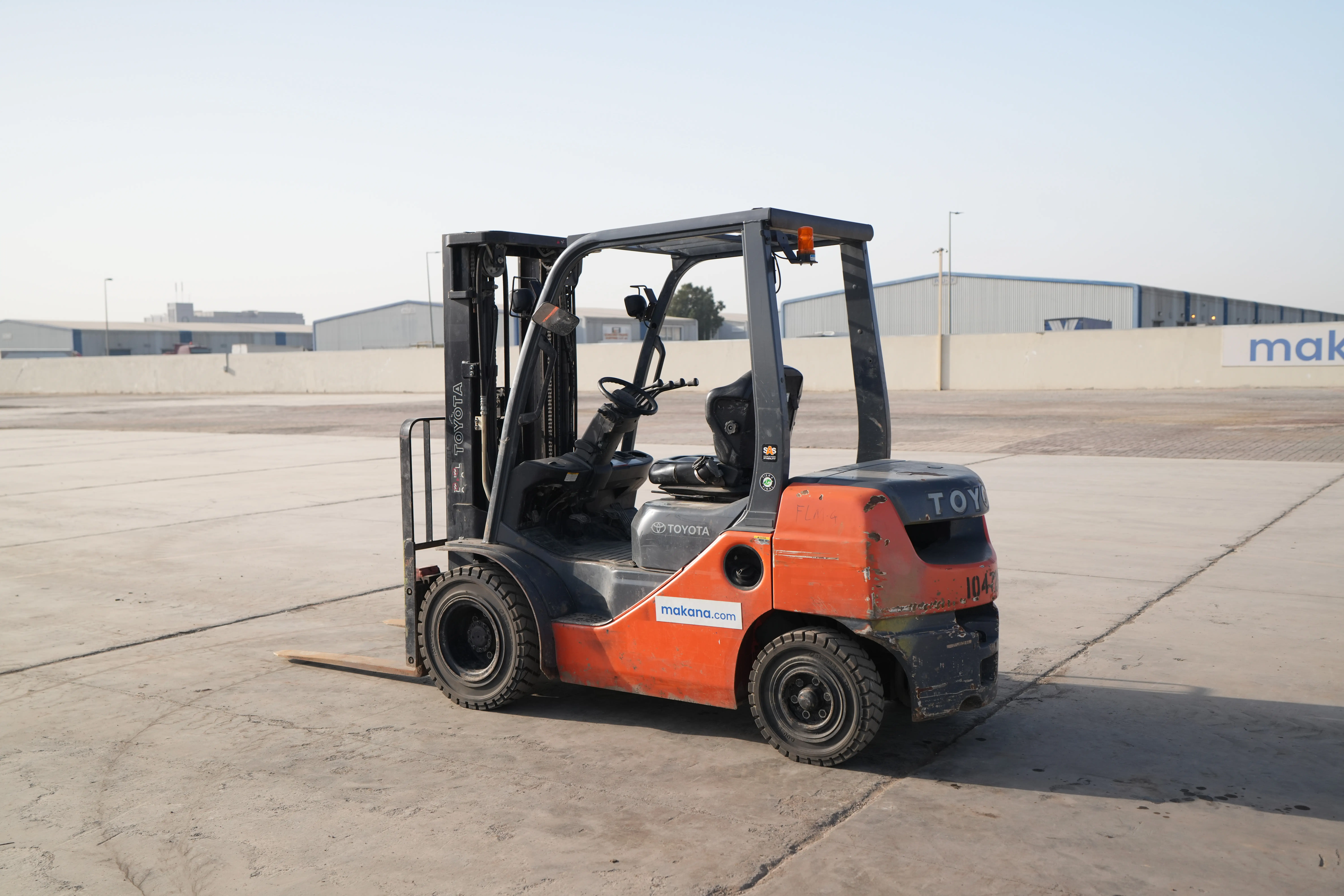 Product-Toyota 8FDU25 diesel forklift-exterior