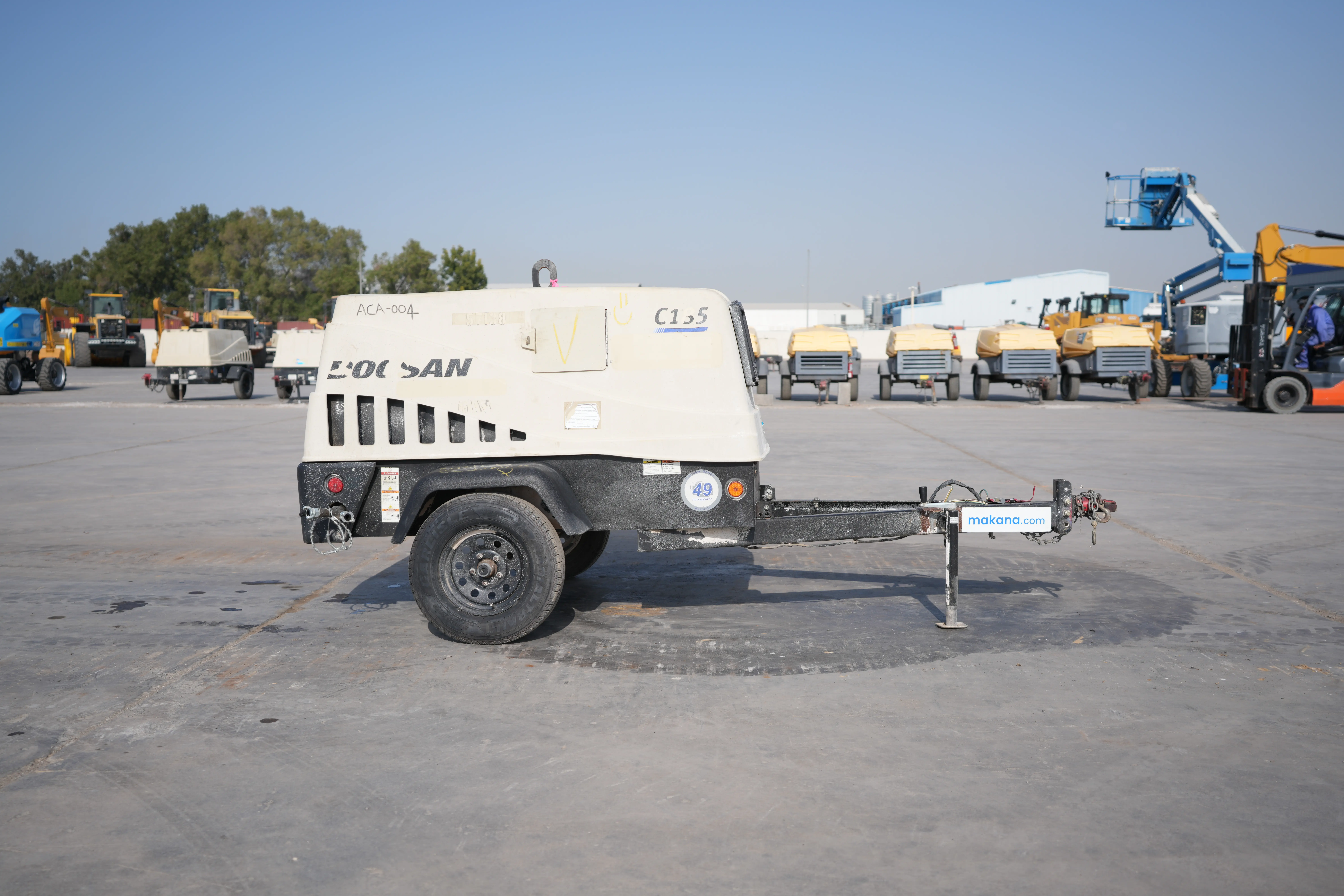 Product-IR Doosan C185 air compressor-exterior