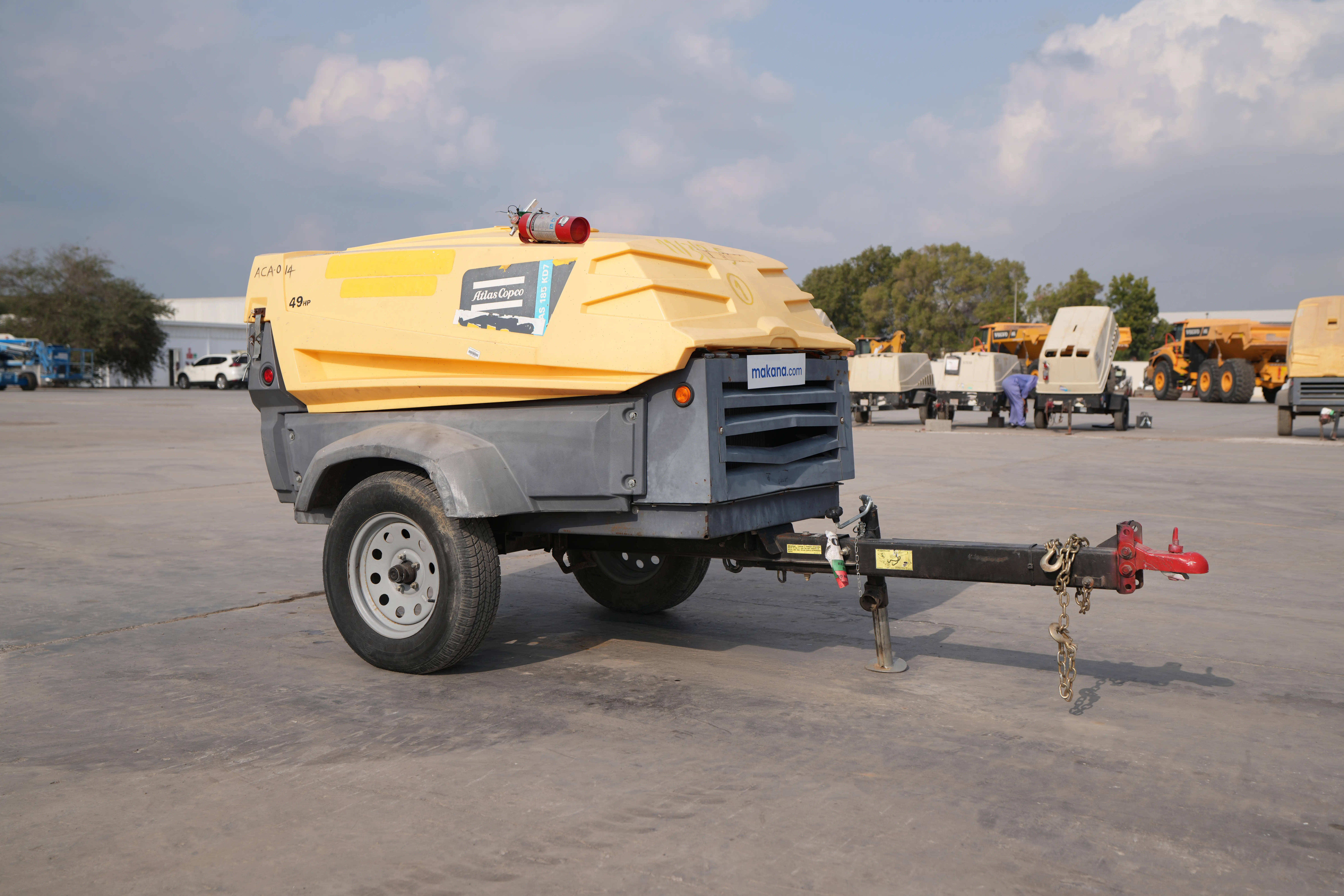 Product-Atlas Copco XAS 185 T4F air compressor-exterior