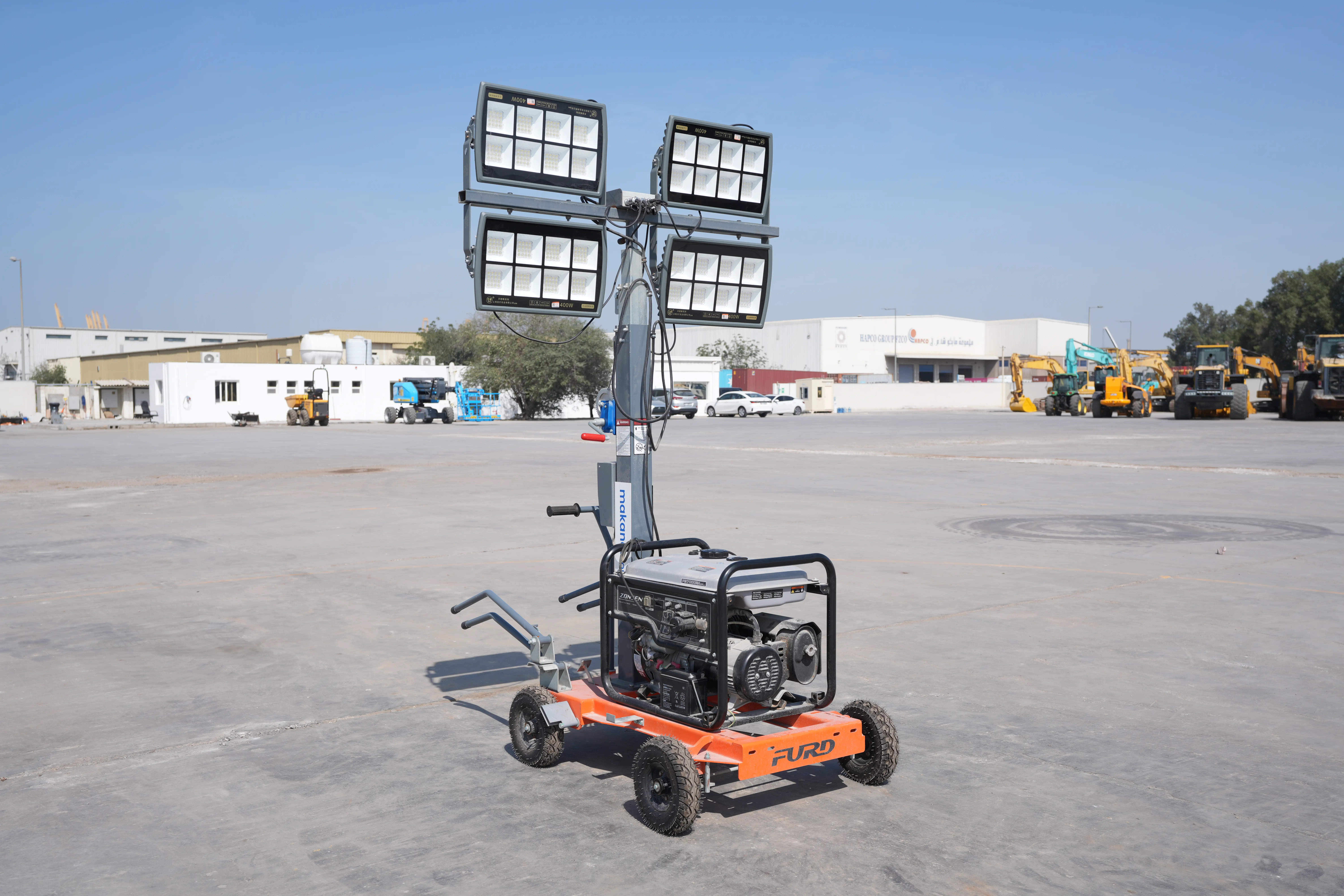 Product-Furd FZM-1000B light tower with generator-exterior