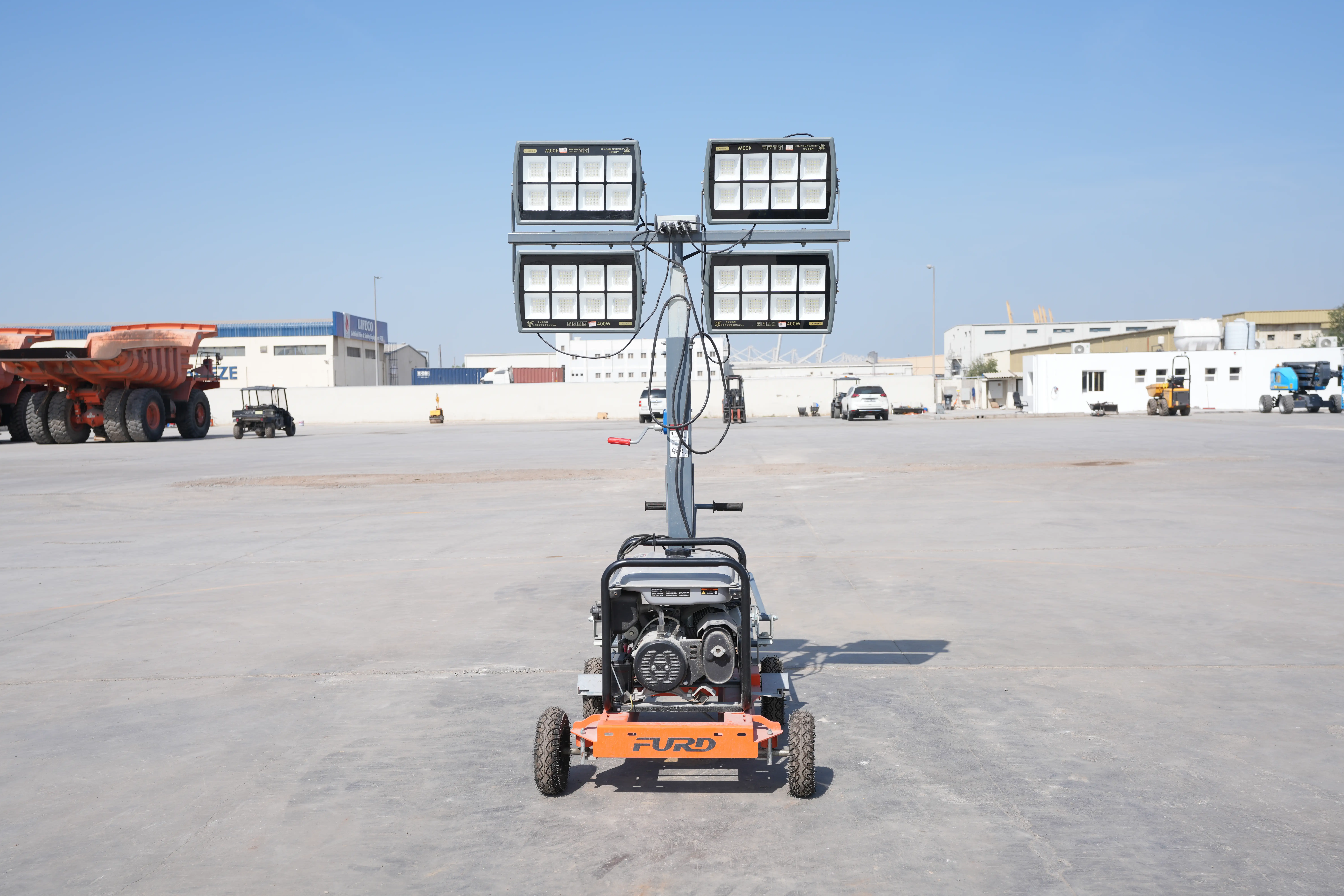 Product-Furd FZM-1000B light tower with generator-exterior