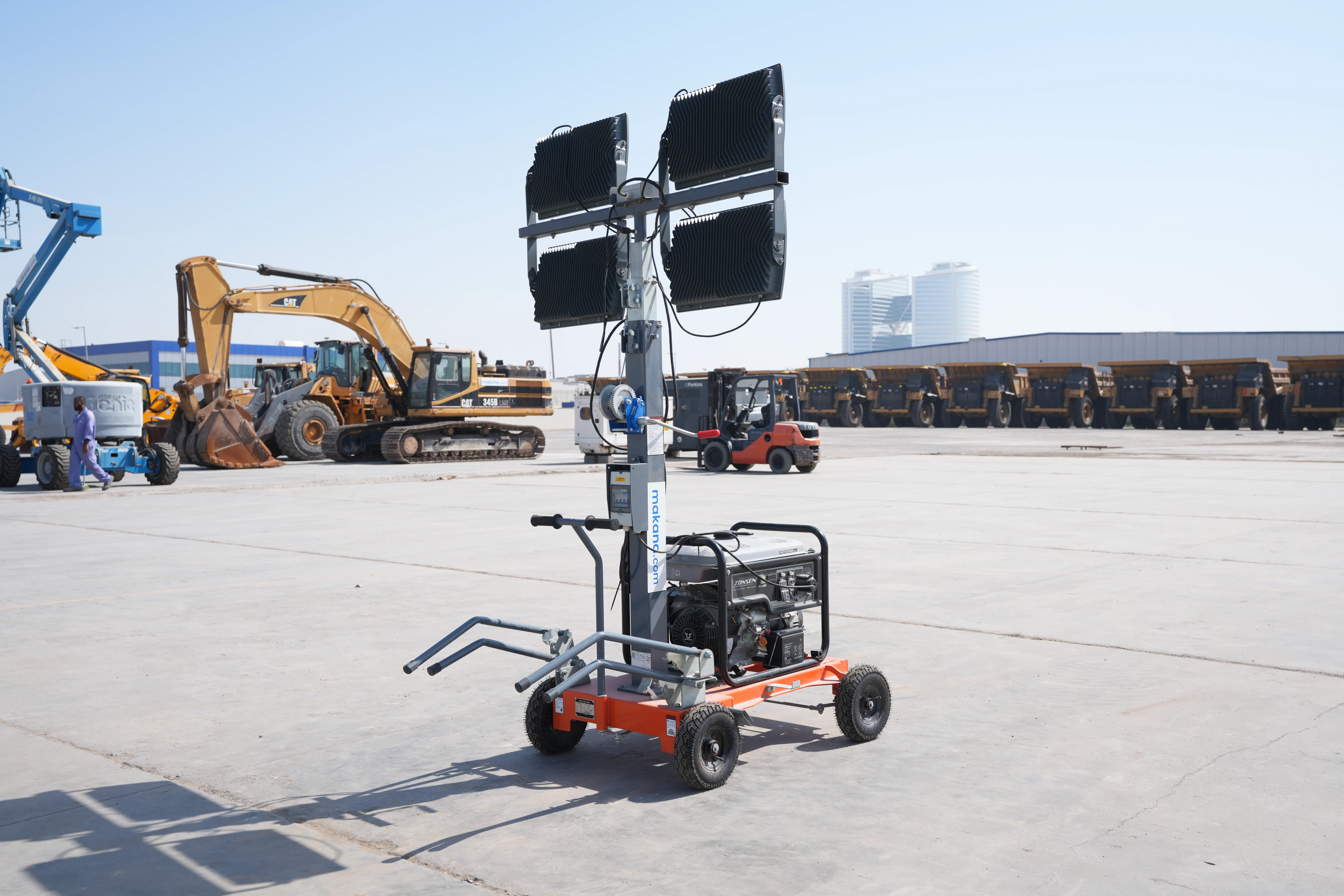 Product-Furd FZM-1000B light tower with generator-exterior