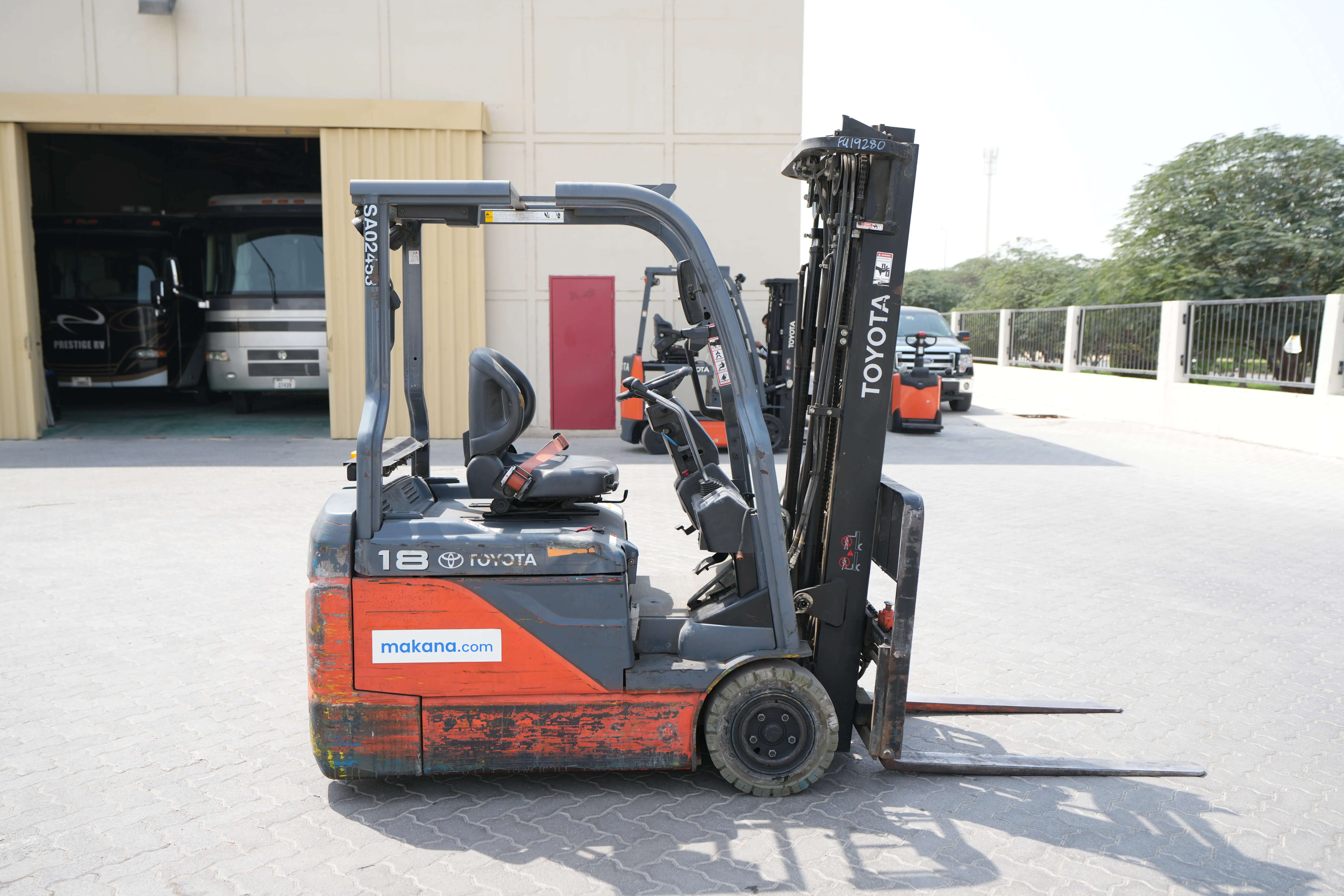 Product-2019 Toyota 8FBE18 electric forklift-exterior