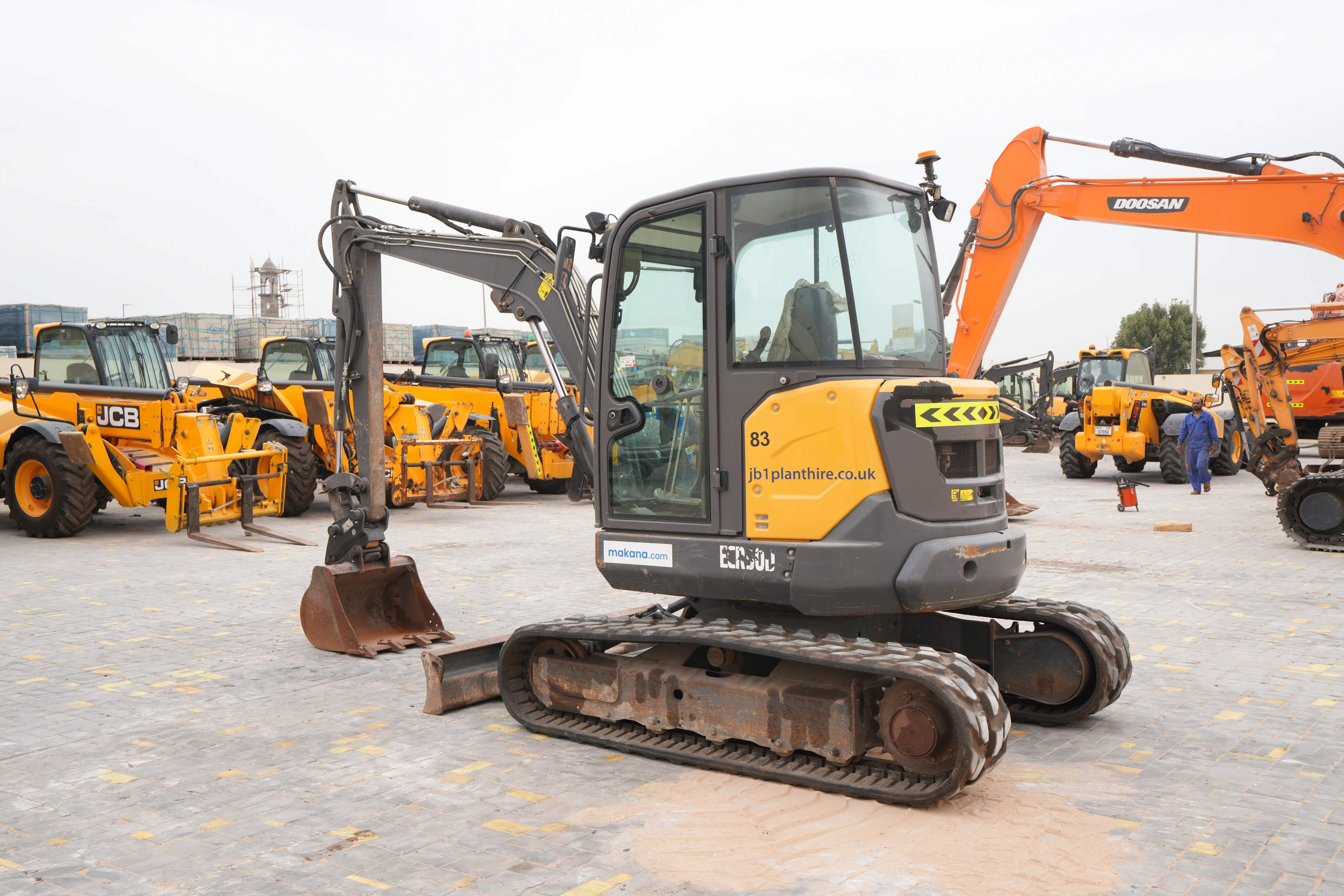 Product-Volvo ECR50D mini excavator-exterior