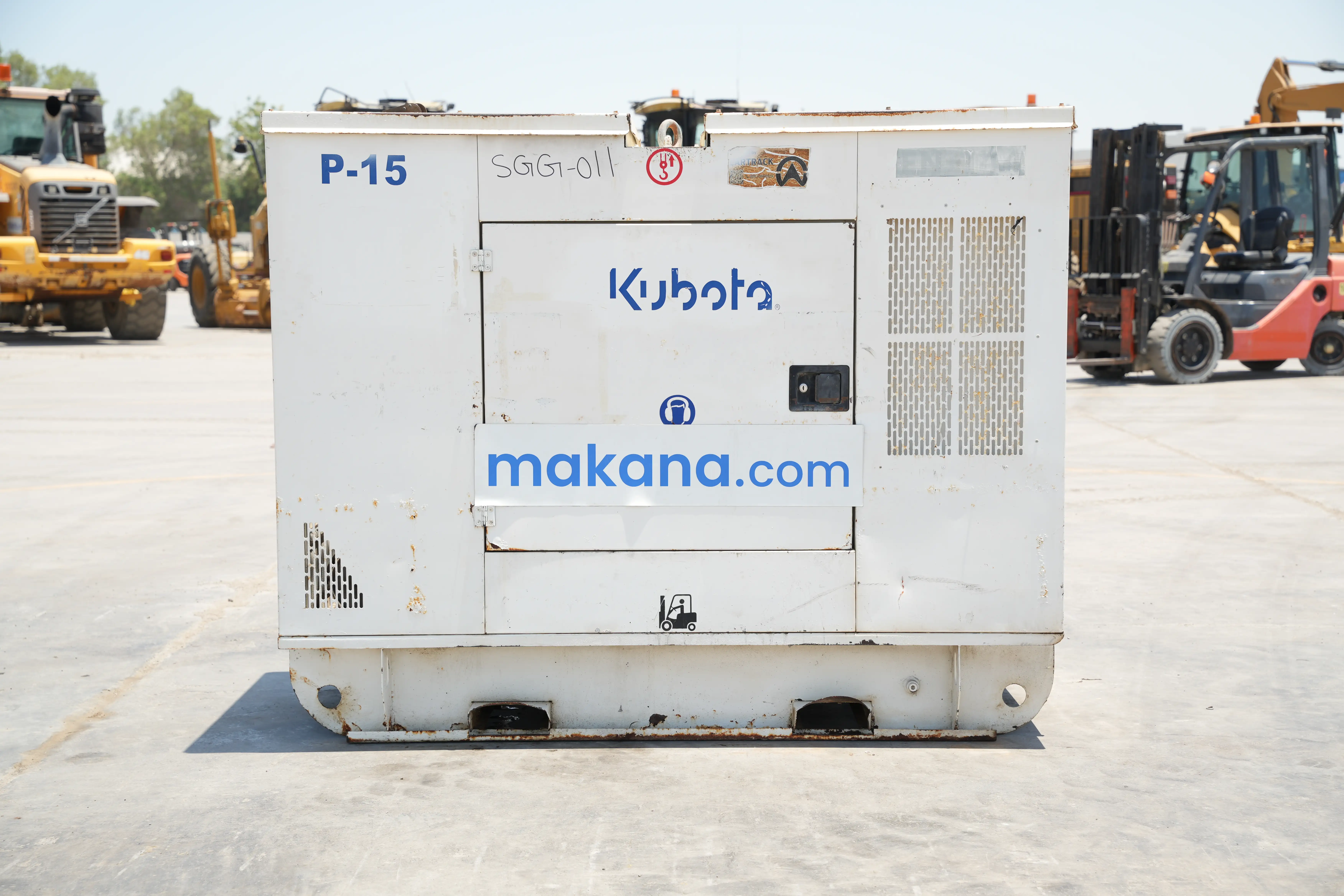 Product-Kubota 15 kVA stationary generator-exterior