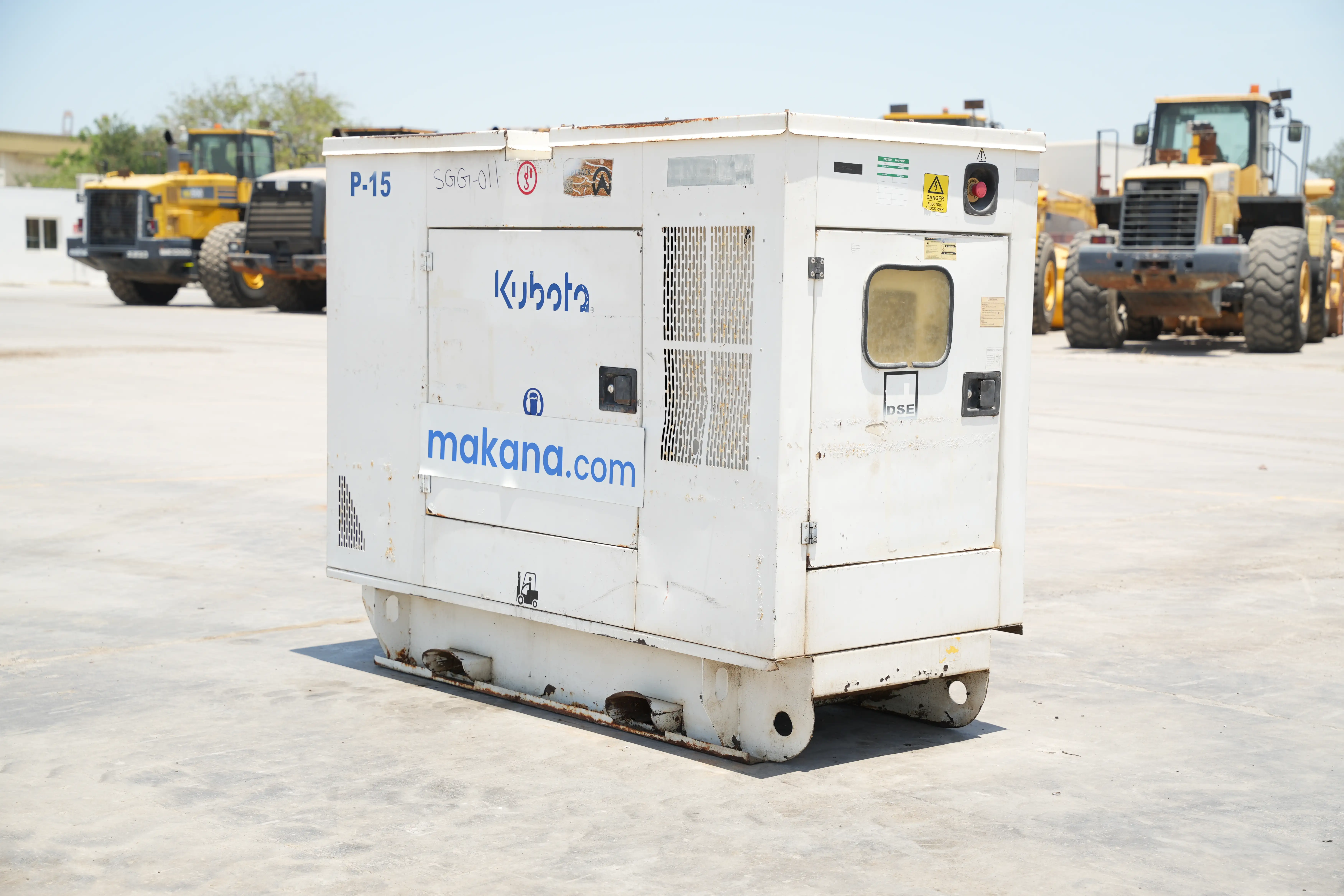 Product-Kubota 15 kVA stationary generator-exterior