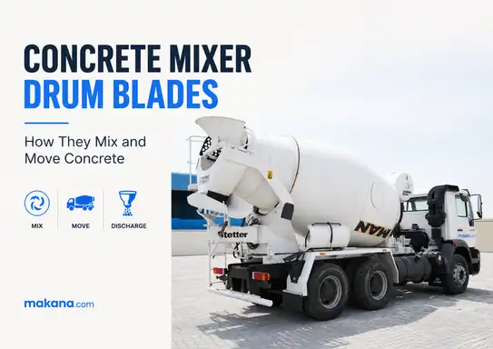 Concrete mixer drum blades: how they mix and move concrete